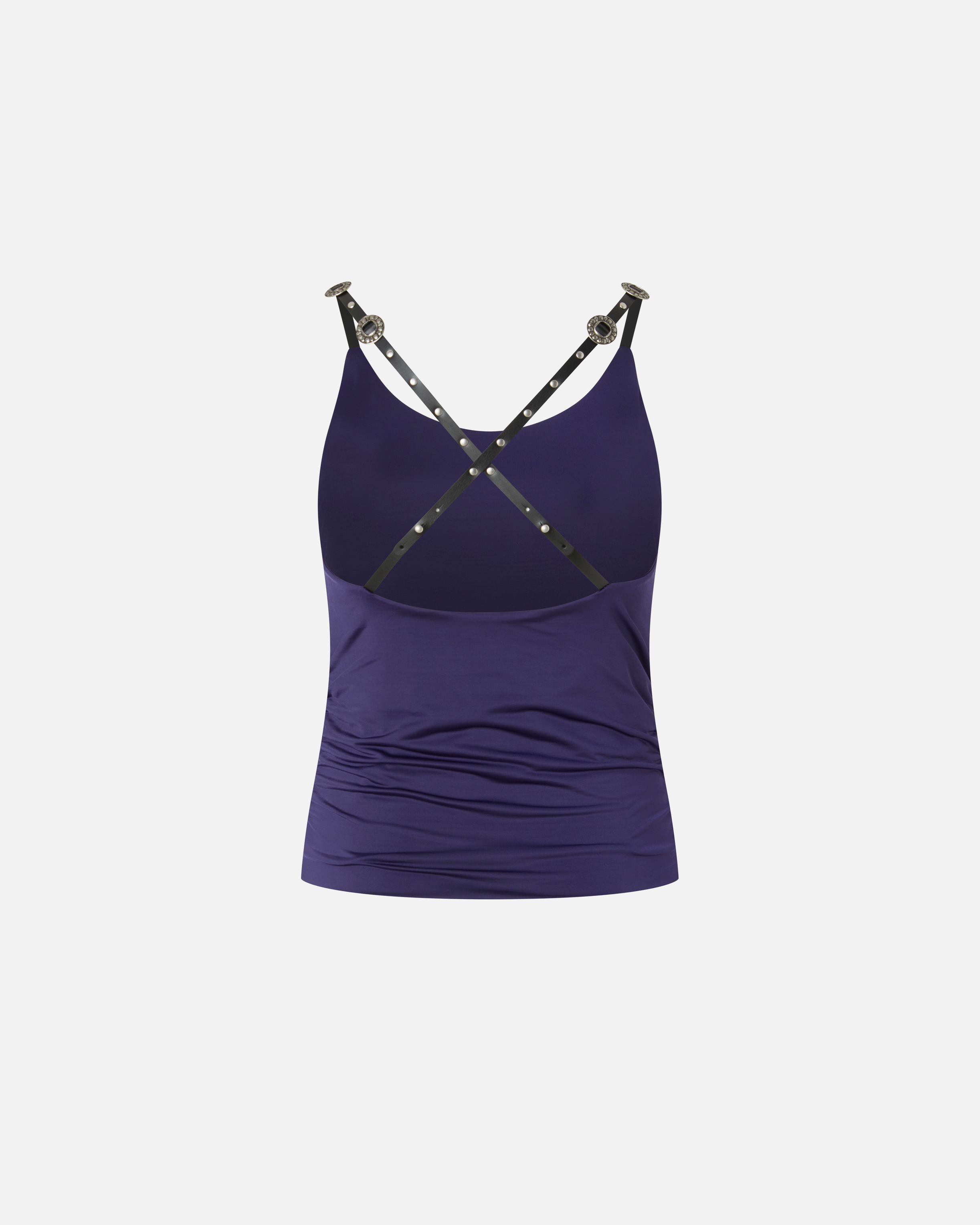 Studded strap top PINKO Purple