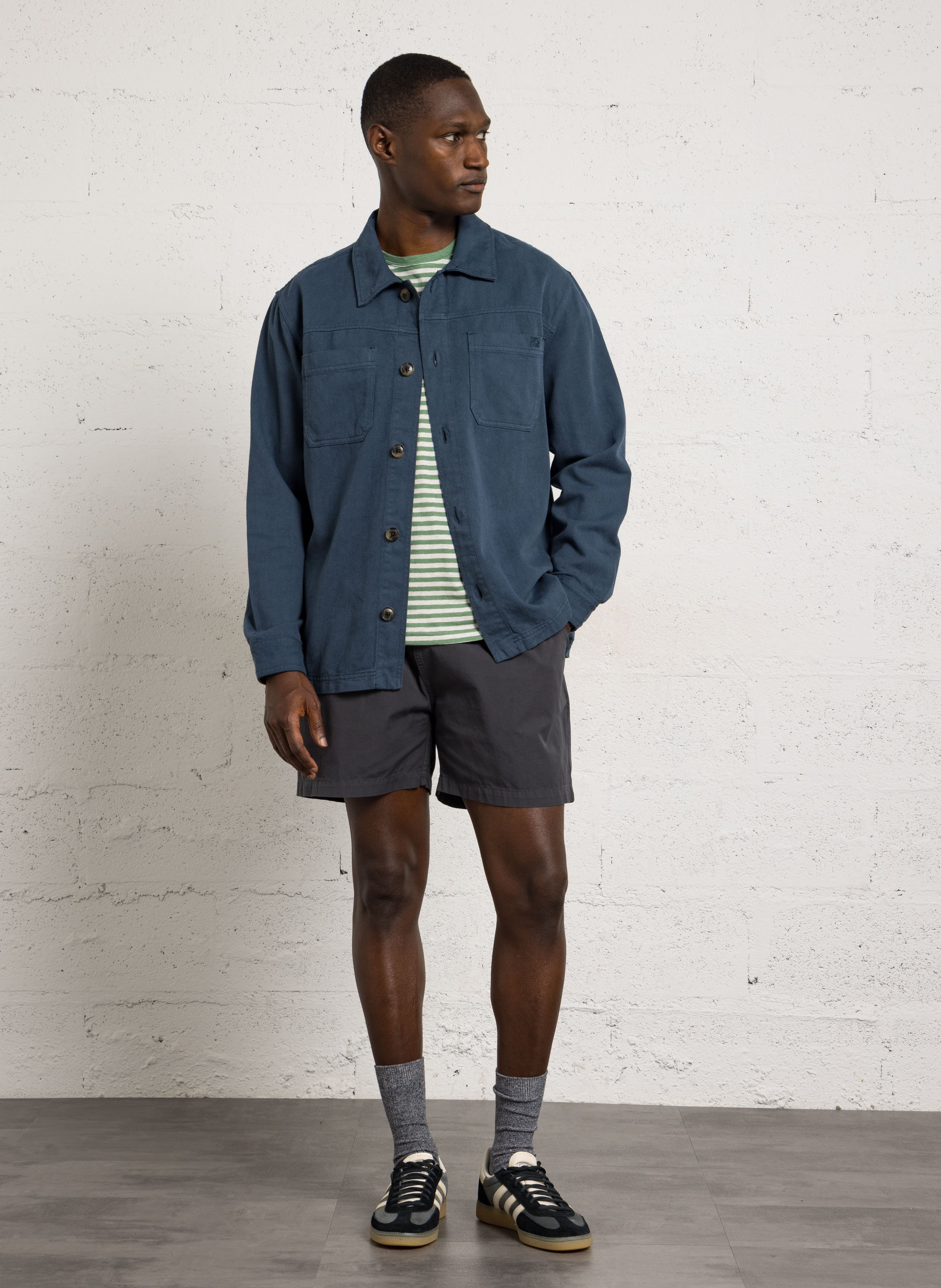 Shorts aus Bio-Baumwolle, Regular Fit COLORFUL STANDARD Grau