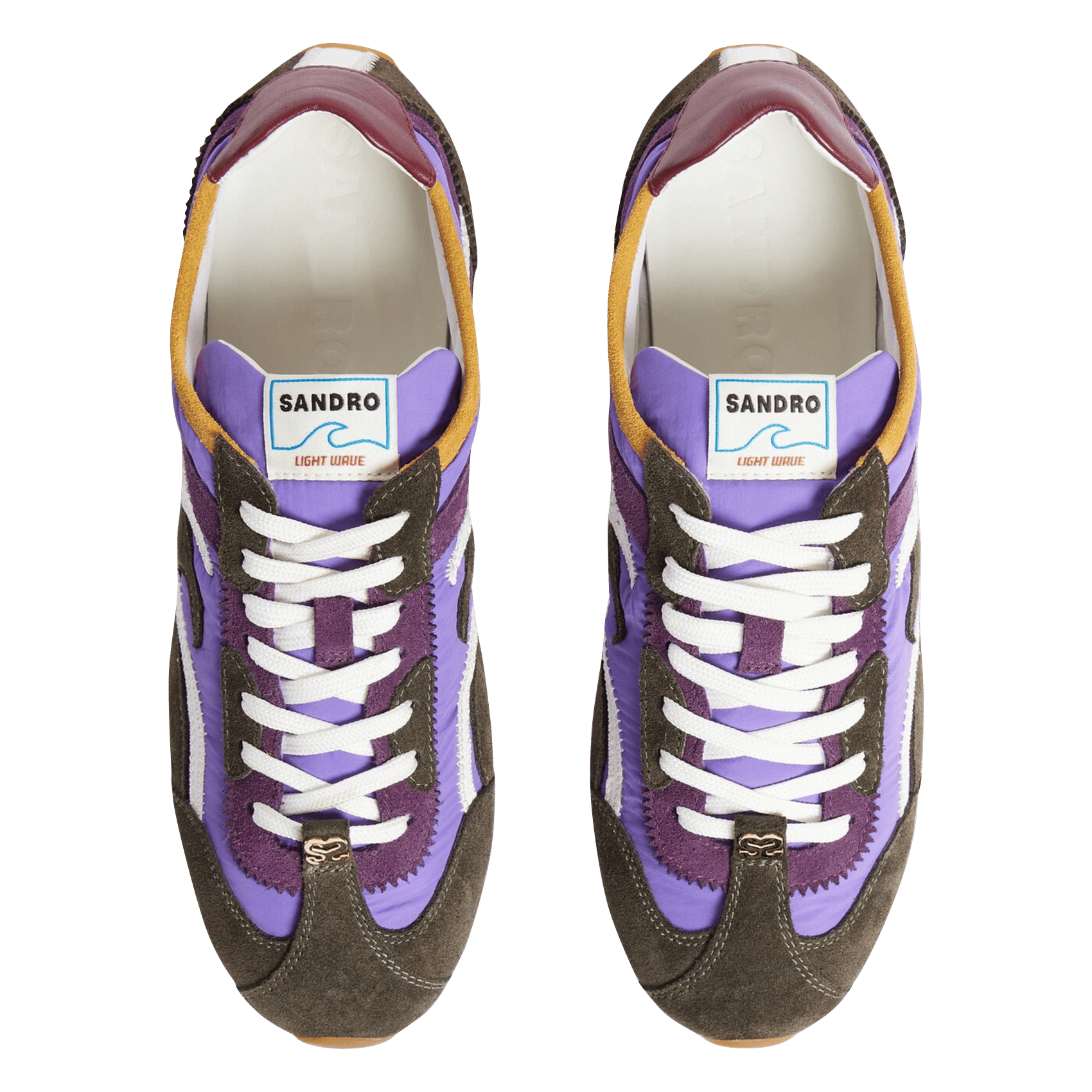 Lage sneakers met dubbele veters SANDRO Violet