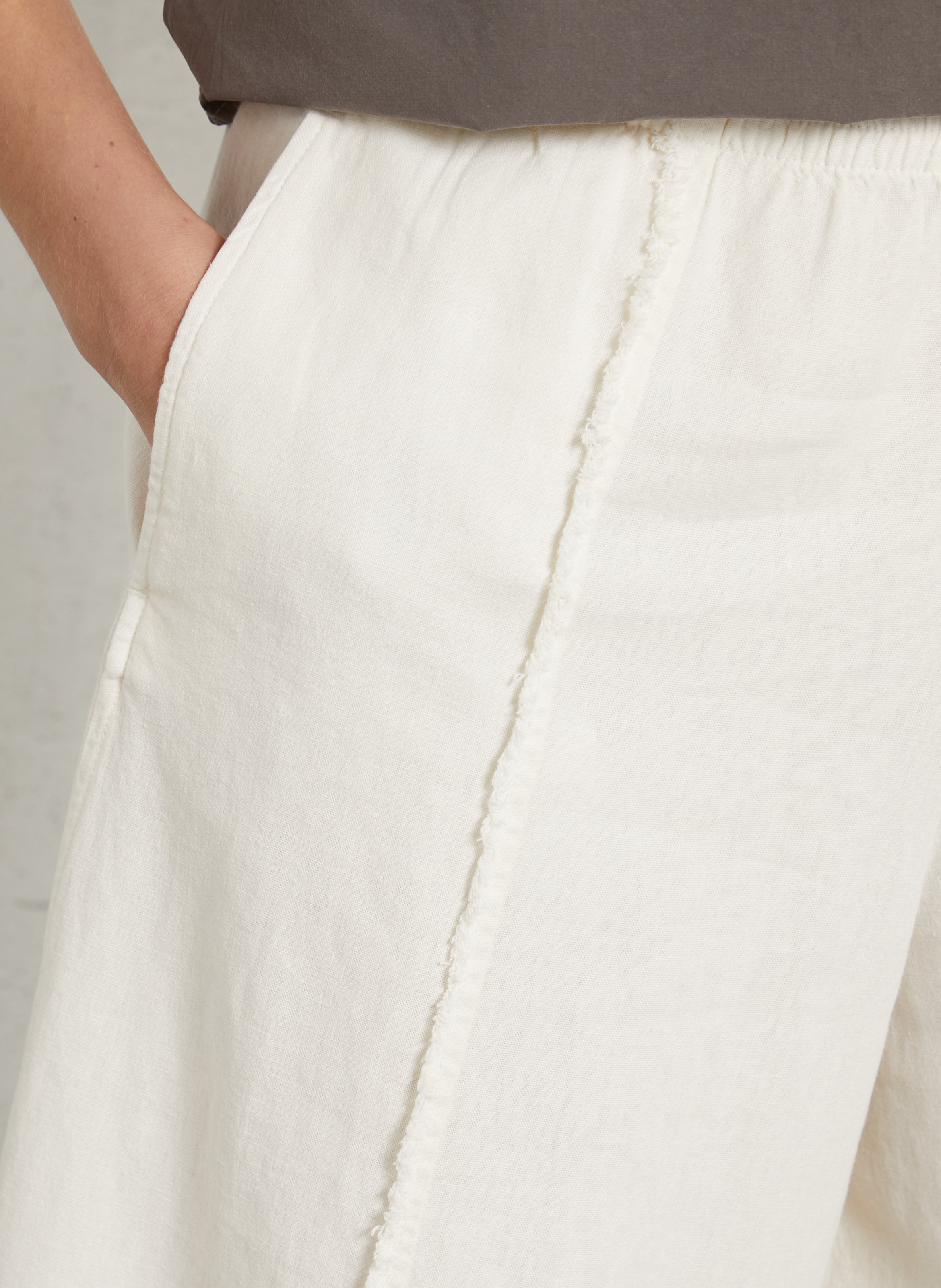 Linen-blend Bermuda shorts AMERICAN VINTAGE Beige
