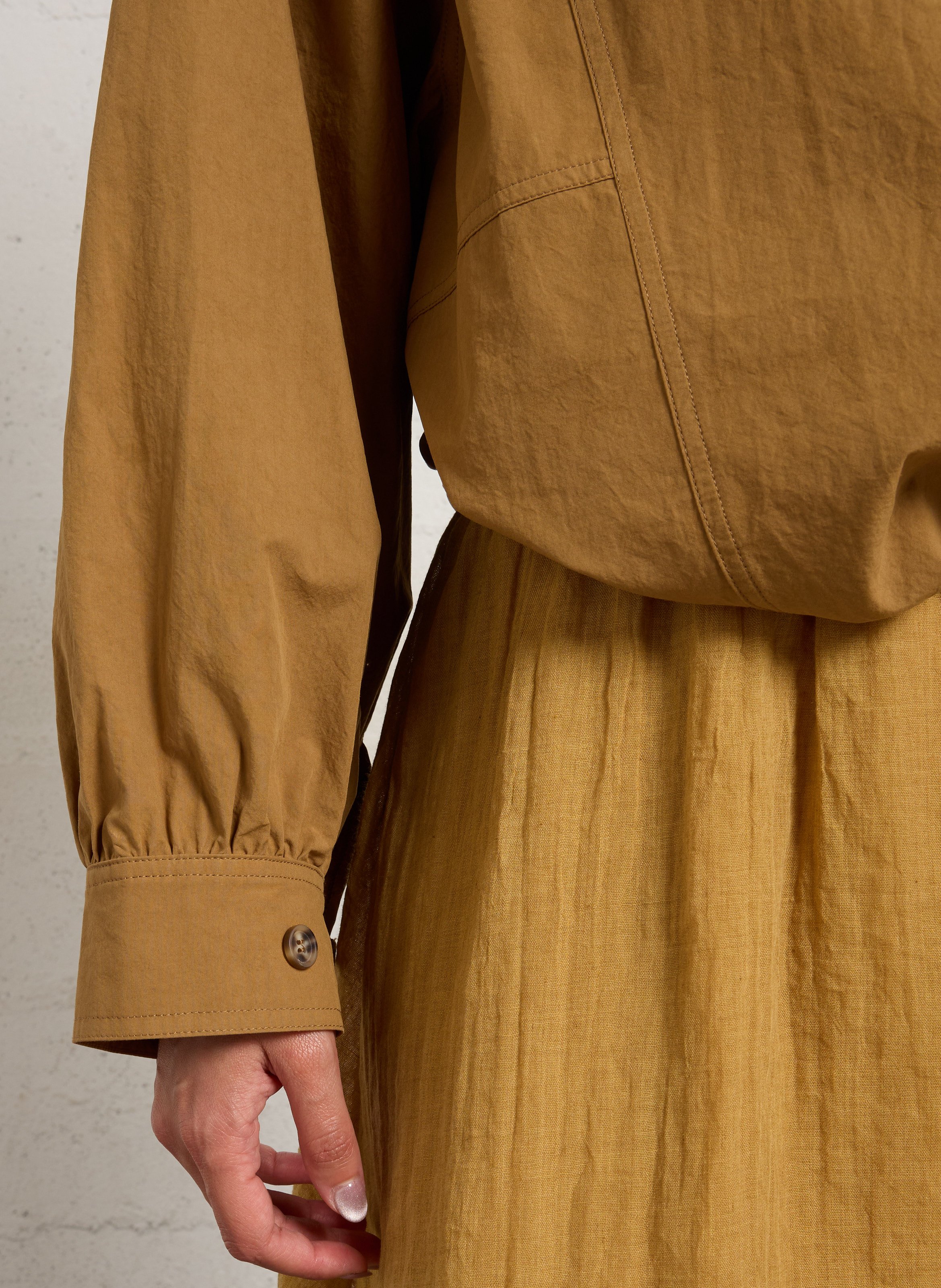 Veste légère col montant droite JC SOPHIE Marron
