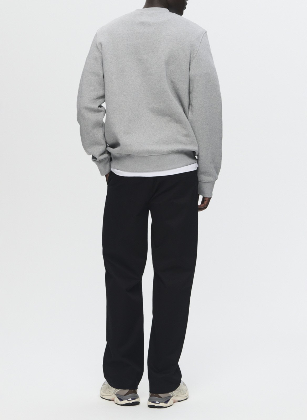 Straight-leg organic cotton-blend pants WOOD WOOD Black