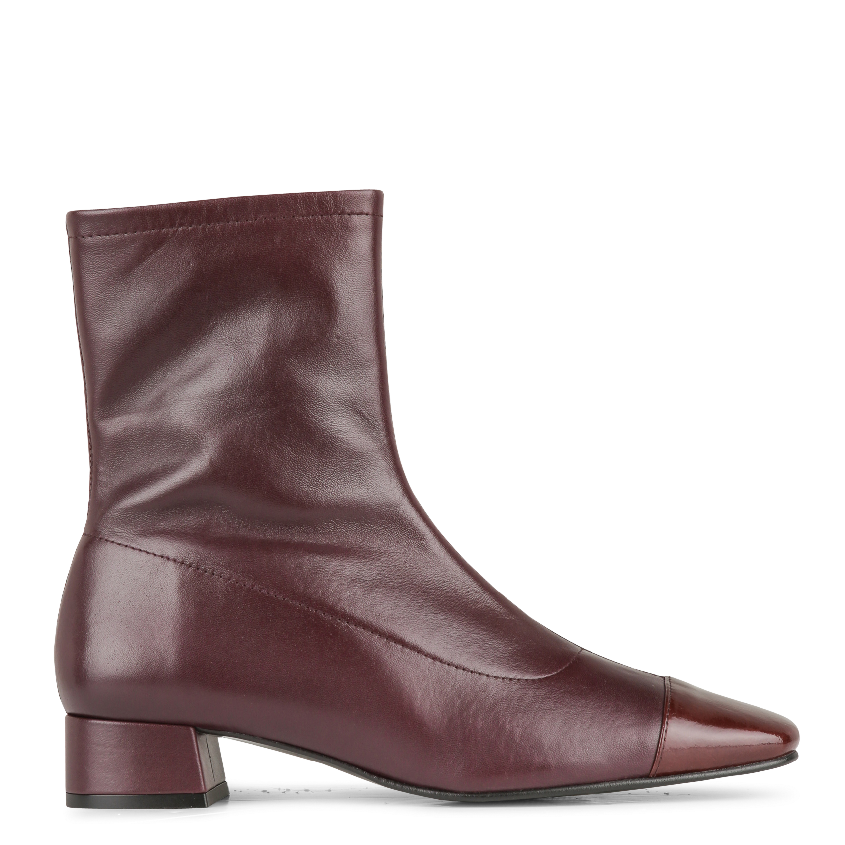 Bottines en cuir AUGUSTA Rouge