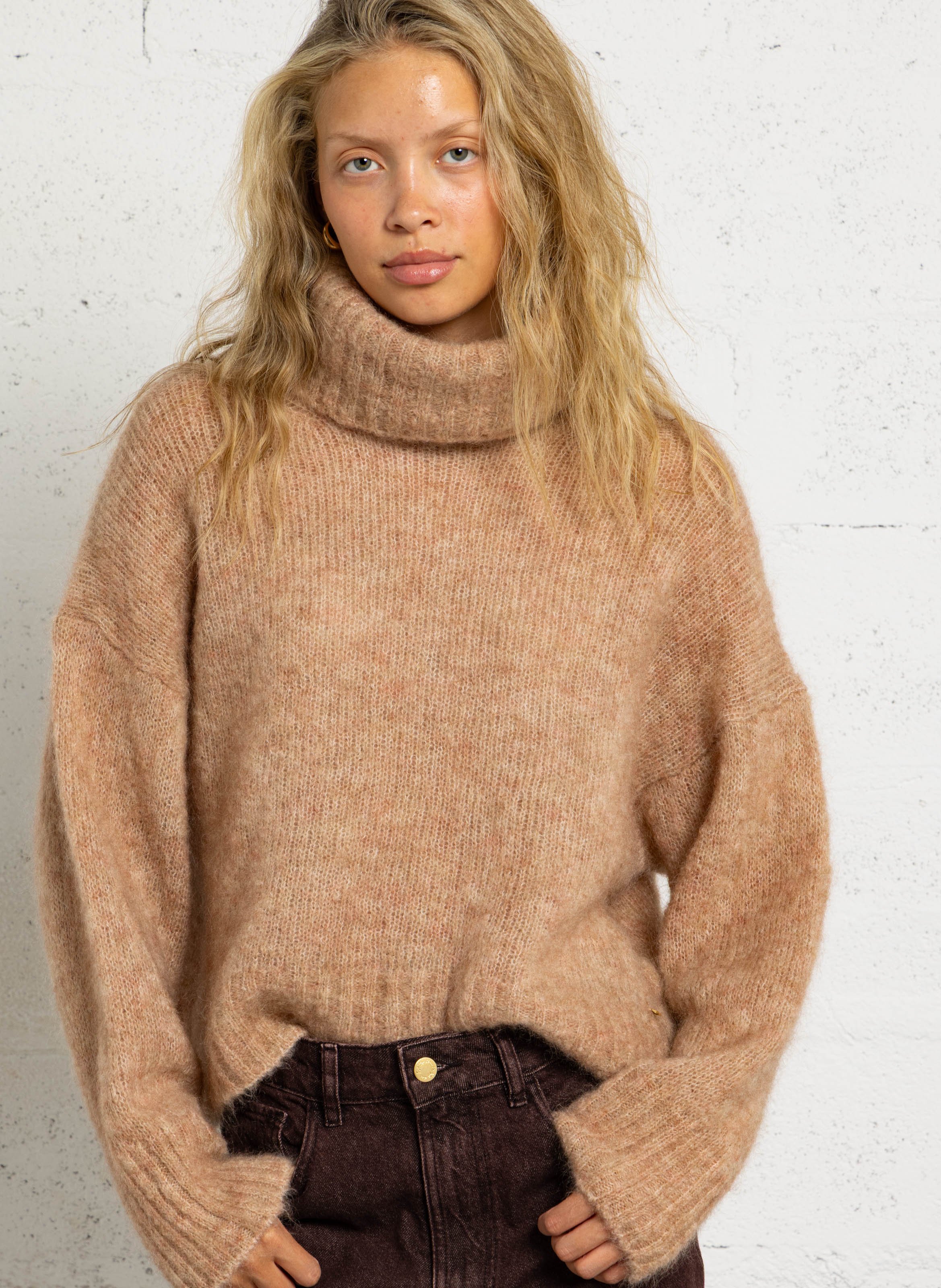 Pull oversize en laine mélangée DES PETITS HAUTS