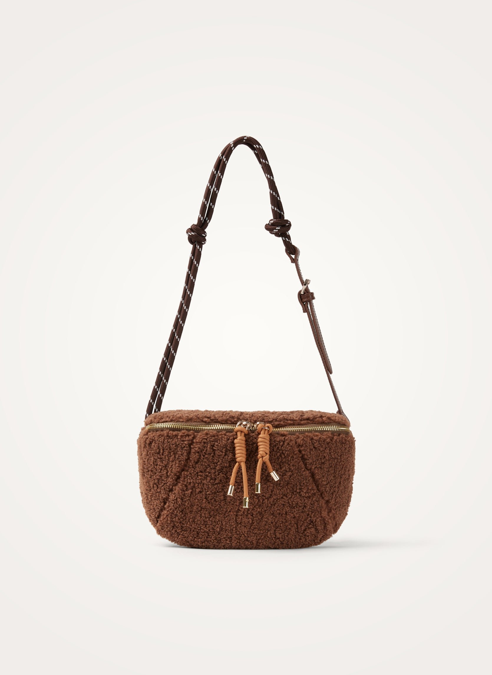 Faux shearling fanny pack VANESSA WU