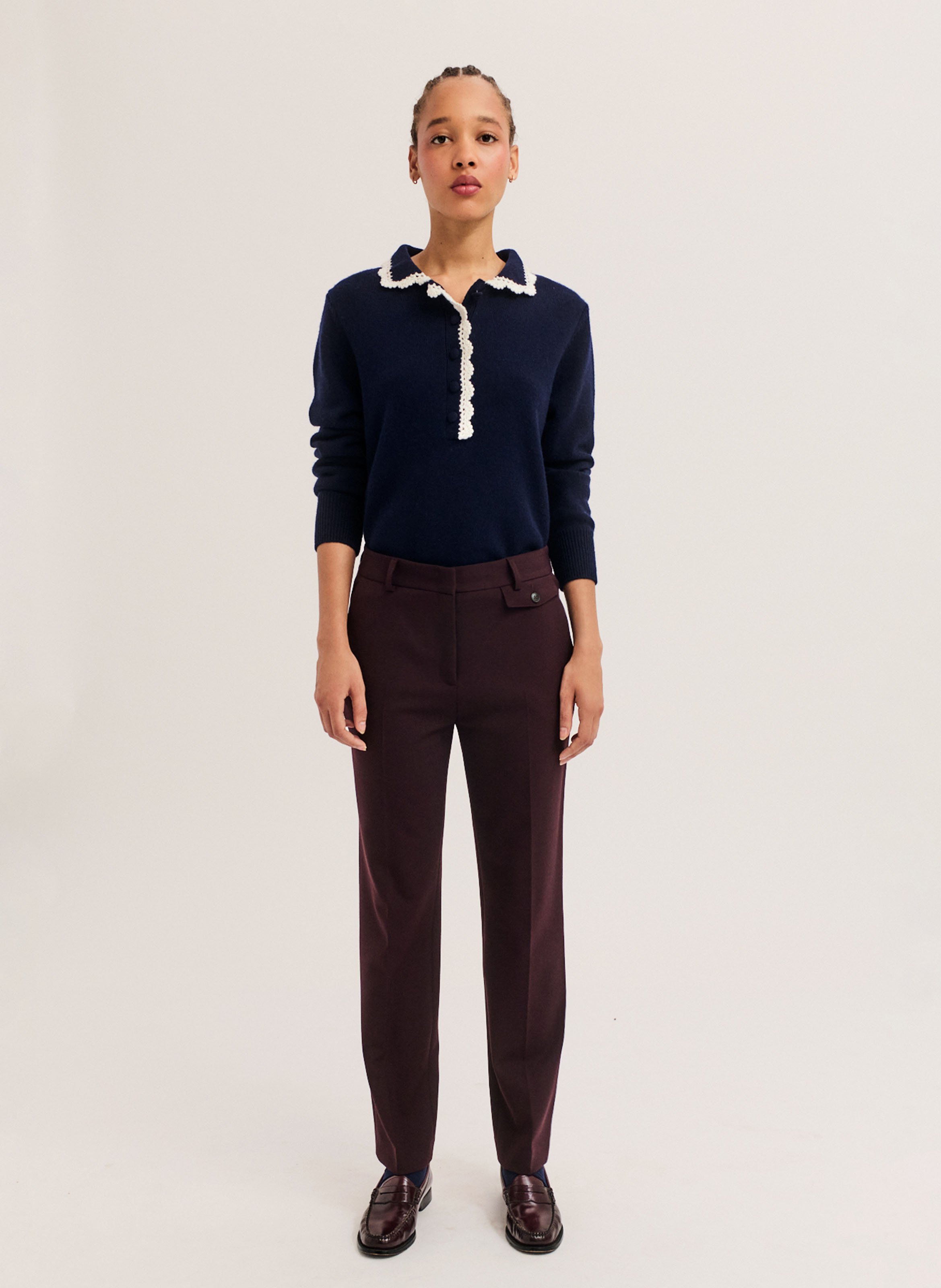 Straight-cut pants PABLO Red