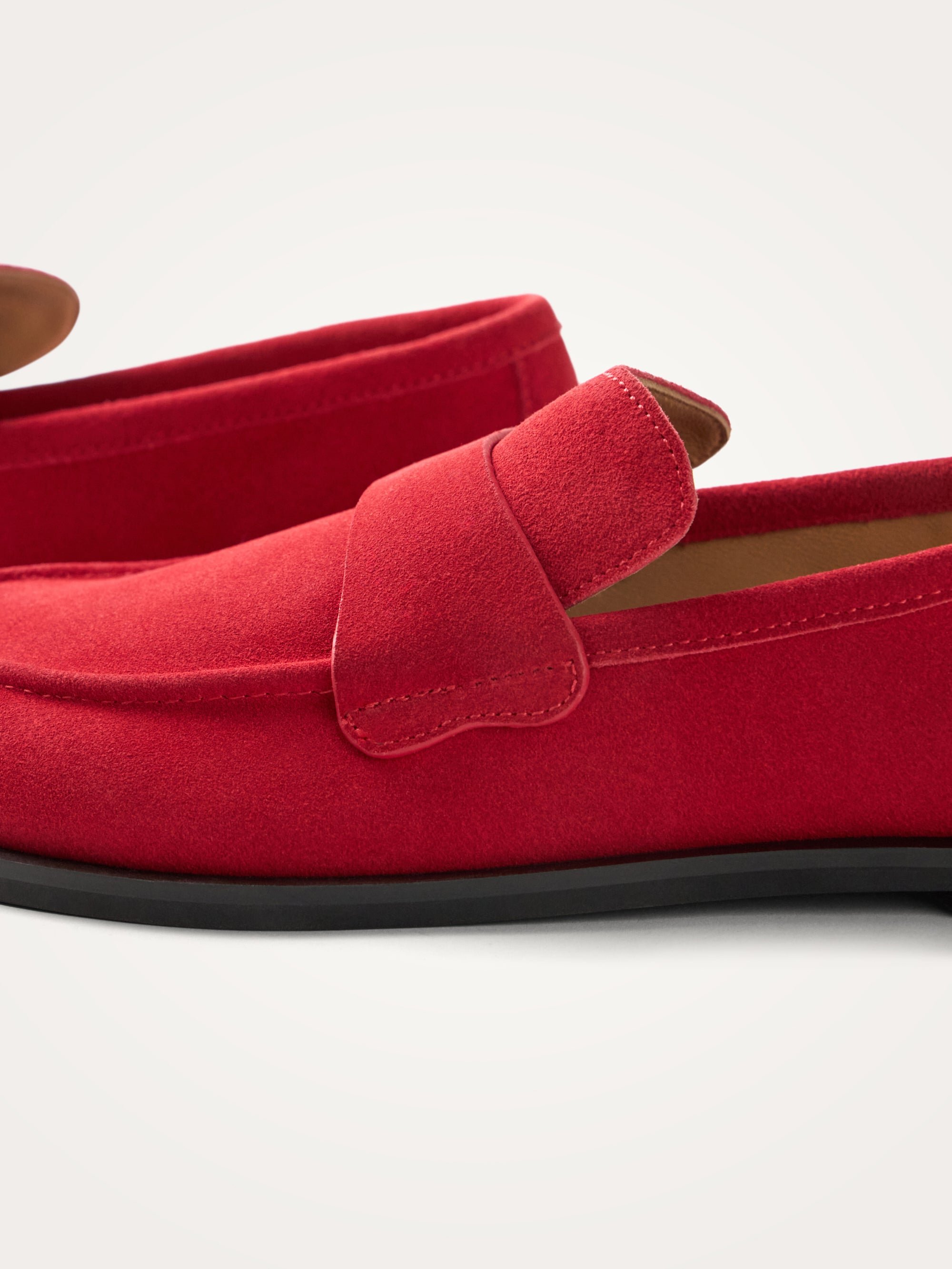 Flat heel moccasins with round toe | Red VANESSA WU Women