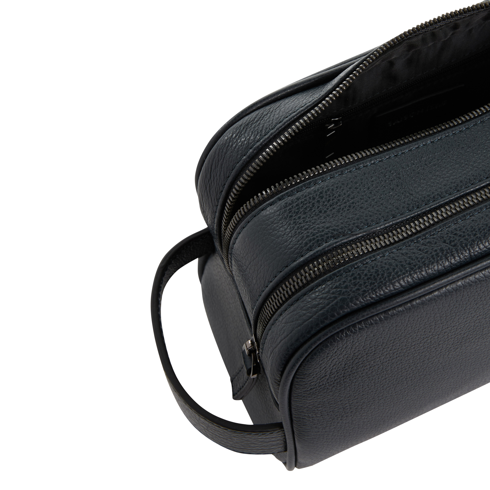 Kulturtasche aus Leder SAISON 1865 Blau