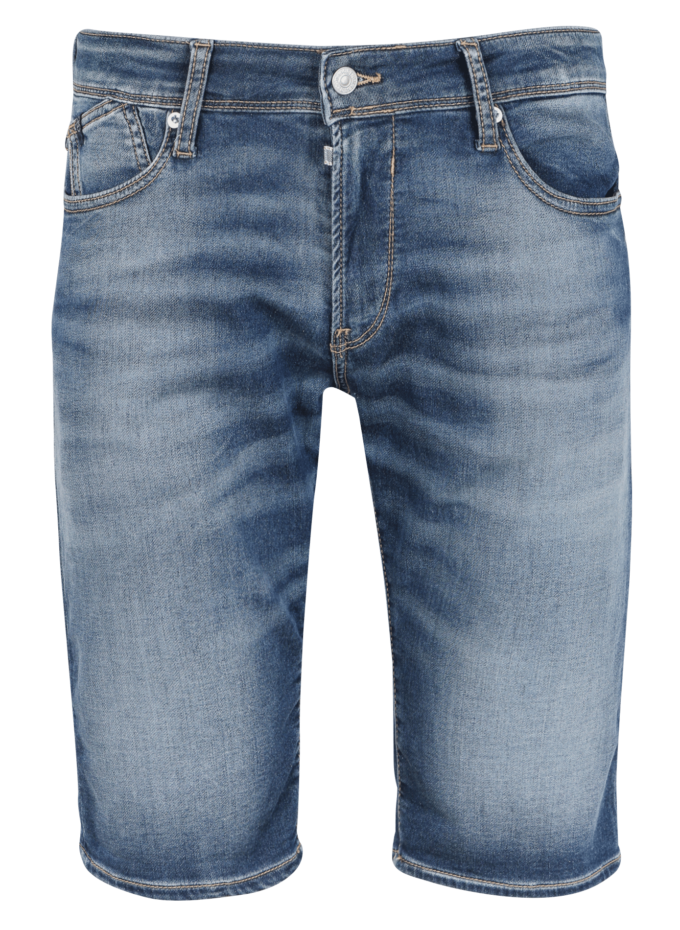 Bermuda en toile denim stretch LE TEMPS DES CERISES Bleu