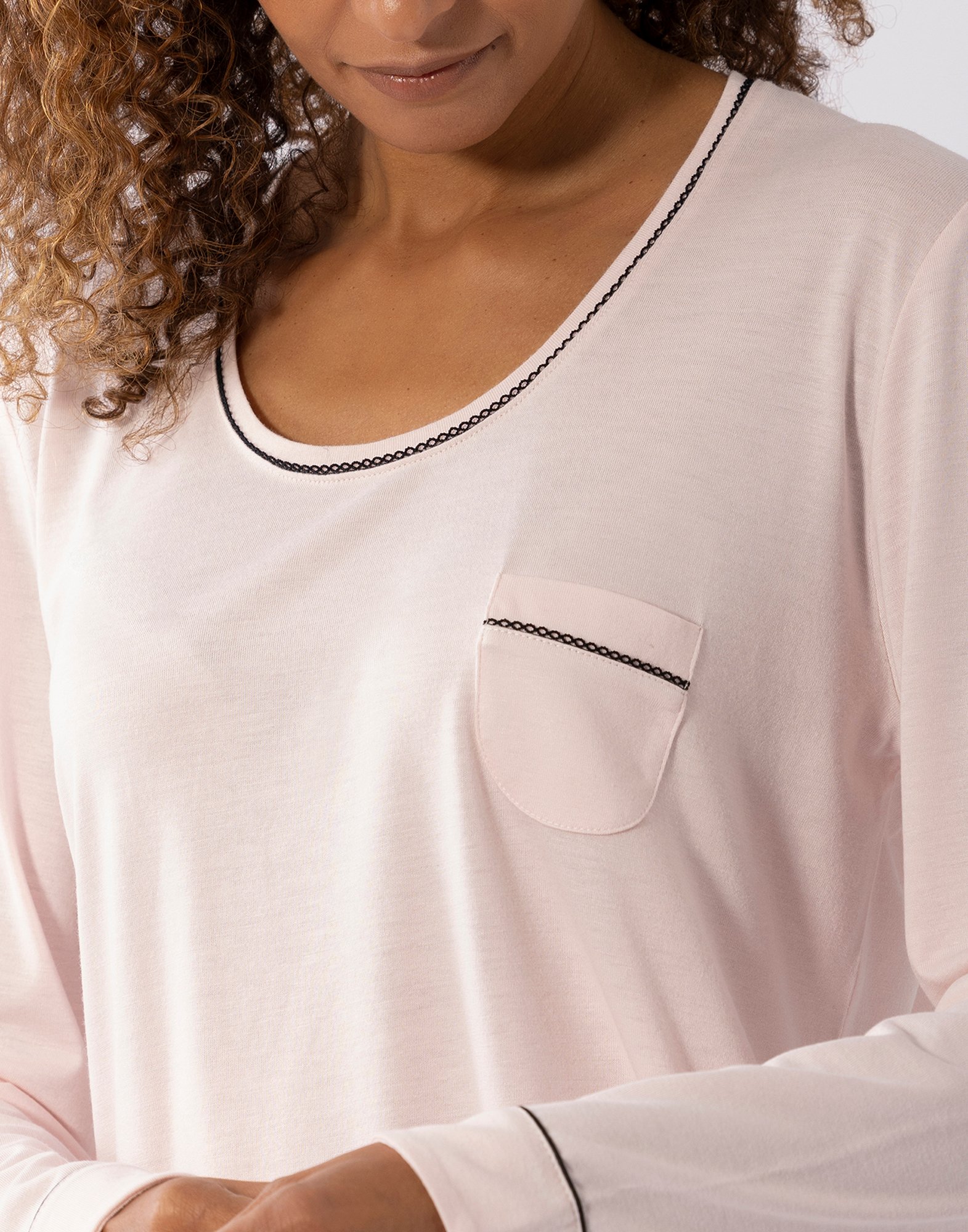 Cotton modal pajamas LE CHAT Pink