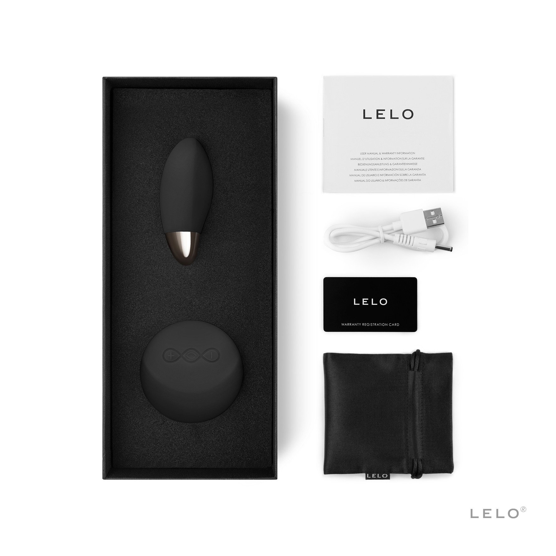 Vibromasseur sense motion pour femme LELO Noir