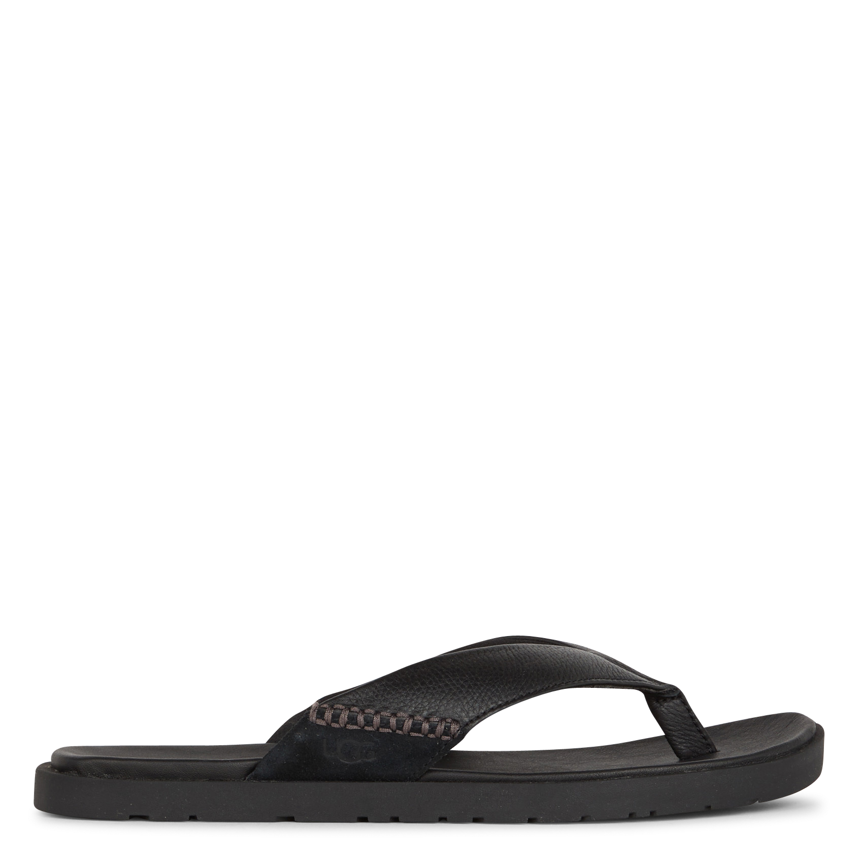 Leather flip-flops UGG Black