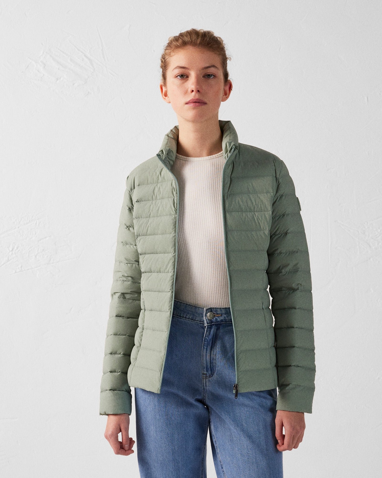Lightweight stretch down jacket Maia JOTT Green