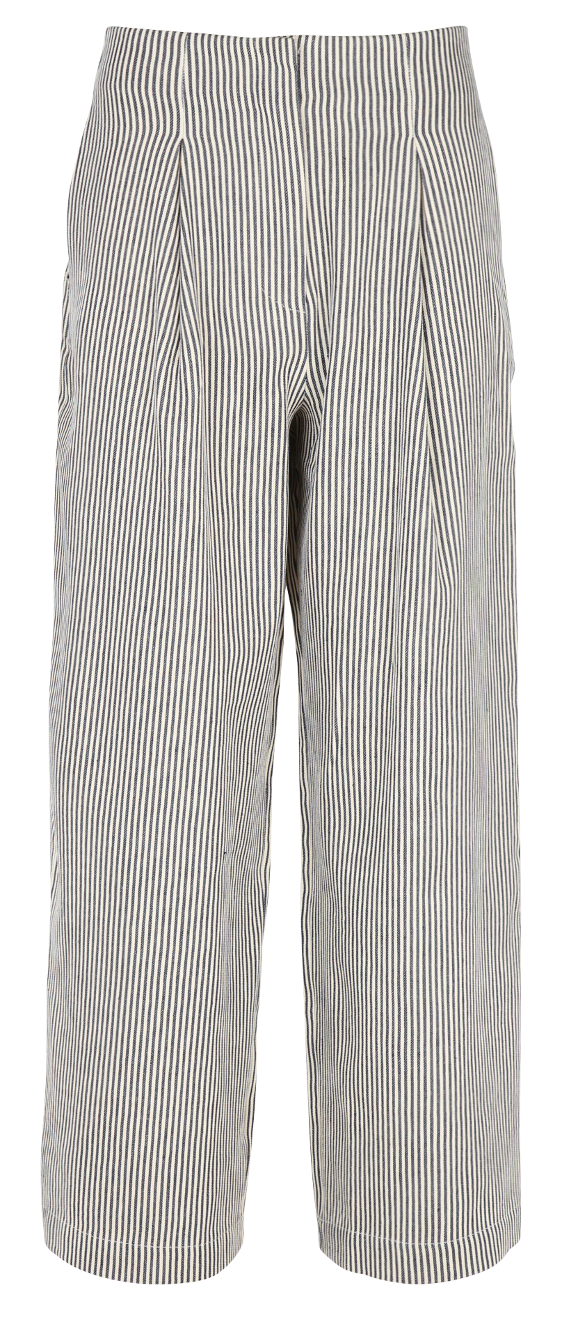 Gestreepte broek met hoge taille THE NEW SOCIETY Blauw