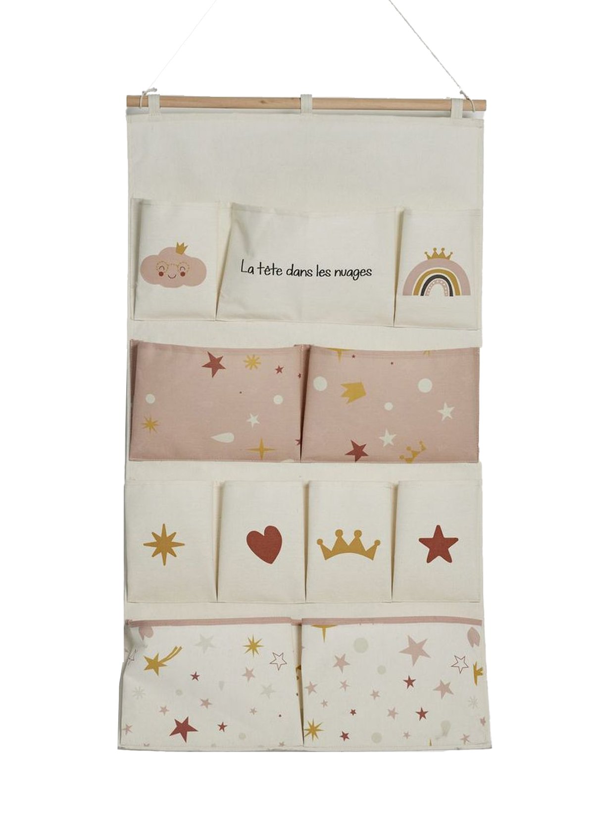 Fabric wall organizer FACTORY White