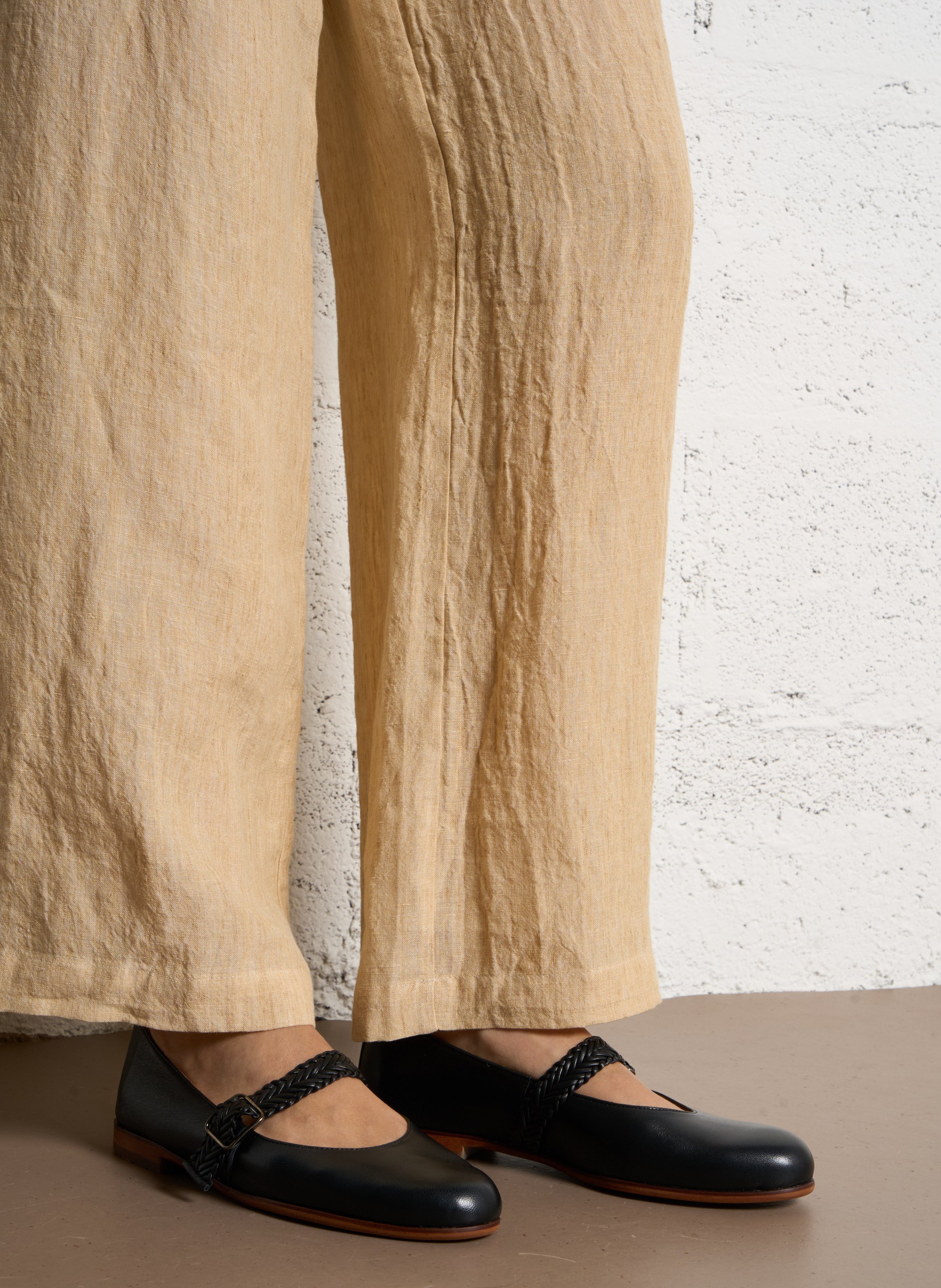 Ballerines en cuir KOSMA MENORCA Noir