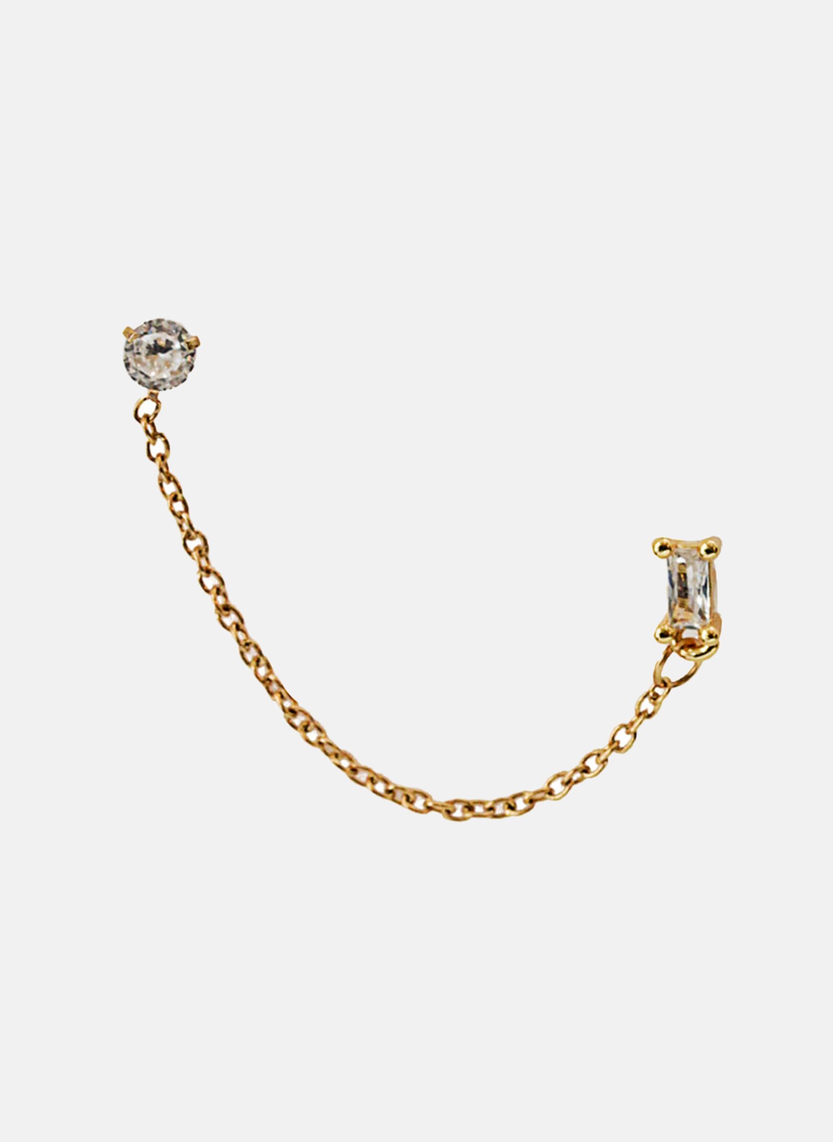 Piercing izia round AEC Paris Golden