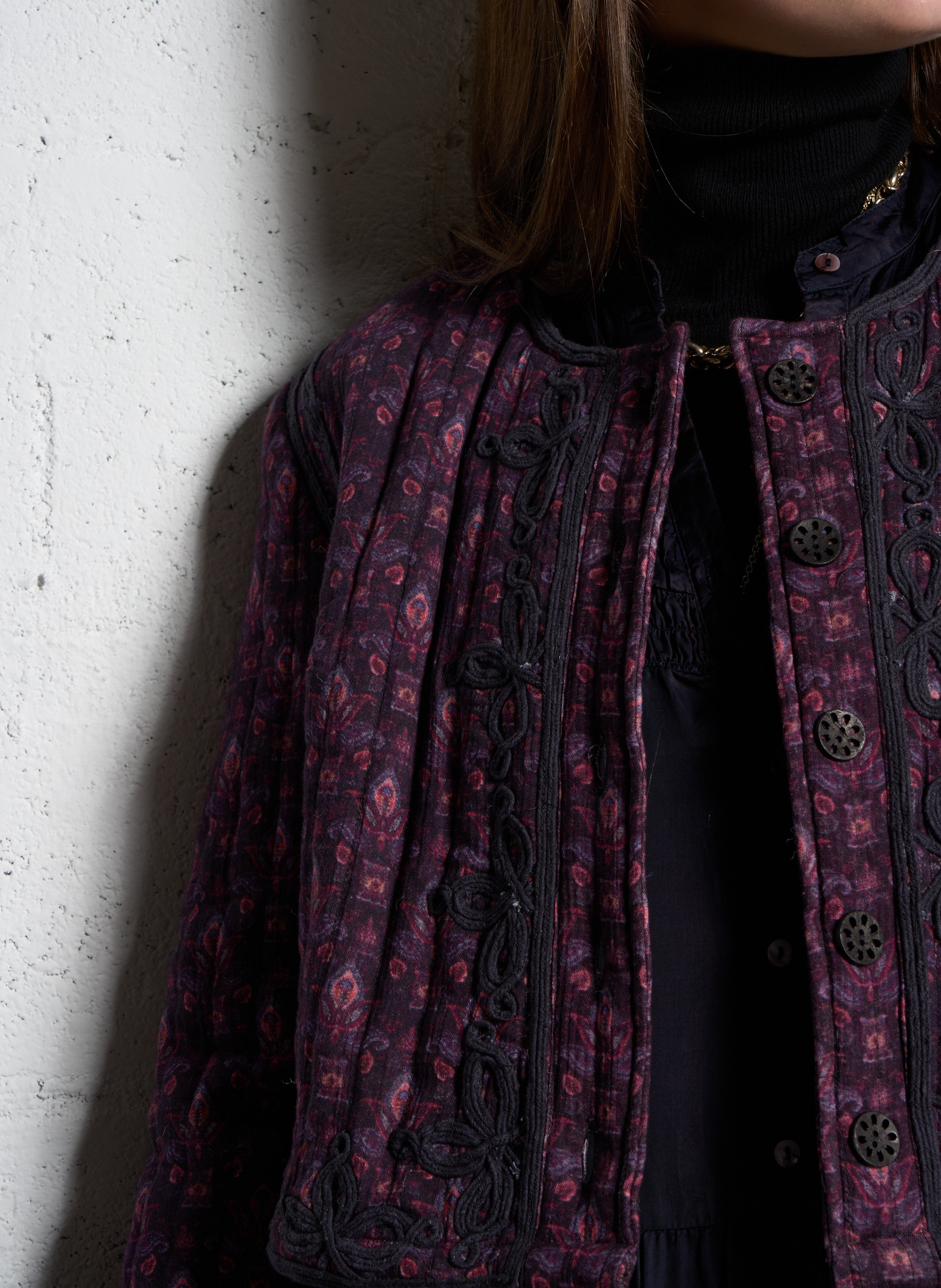 Veste matelassée en coton MAISON HOTEL Violet