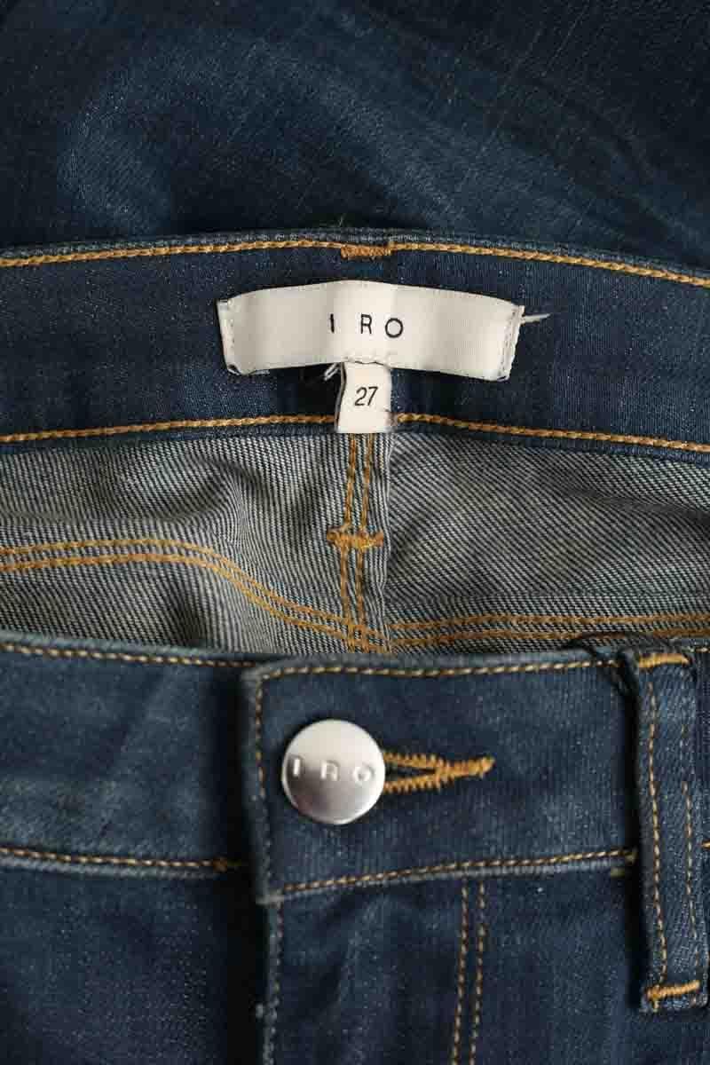 Cotton skinny jeans IRO - Seconde Main Blue