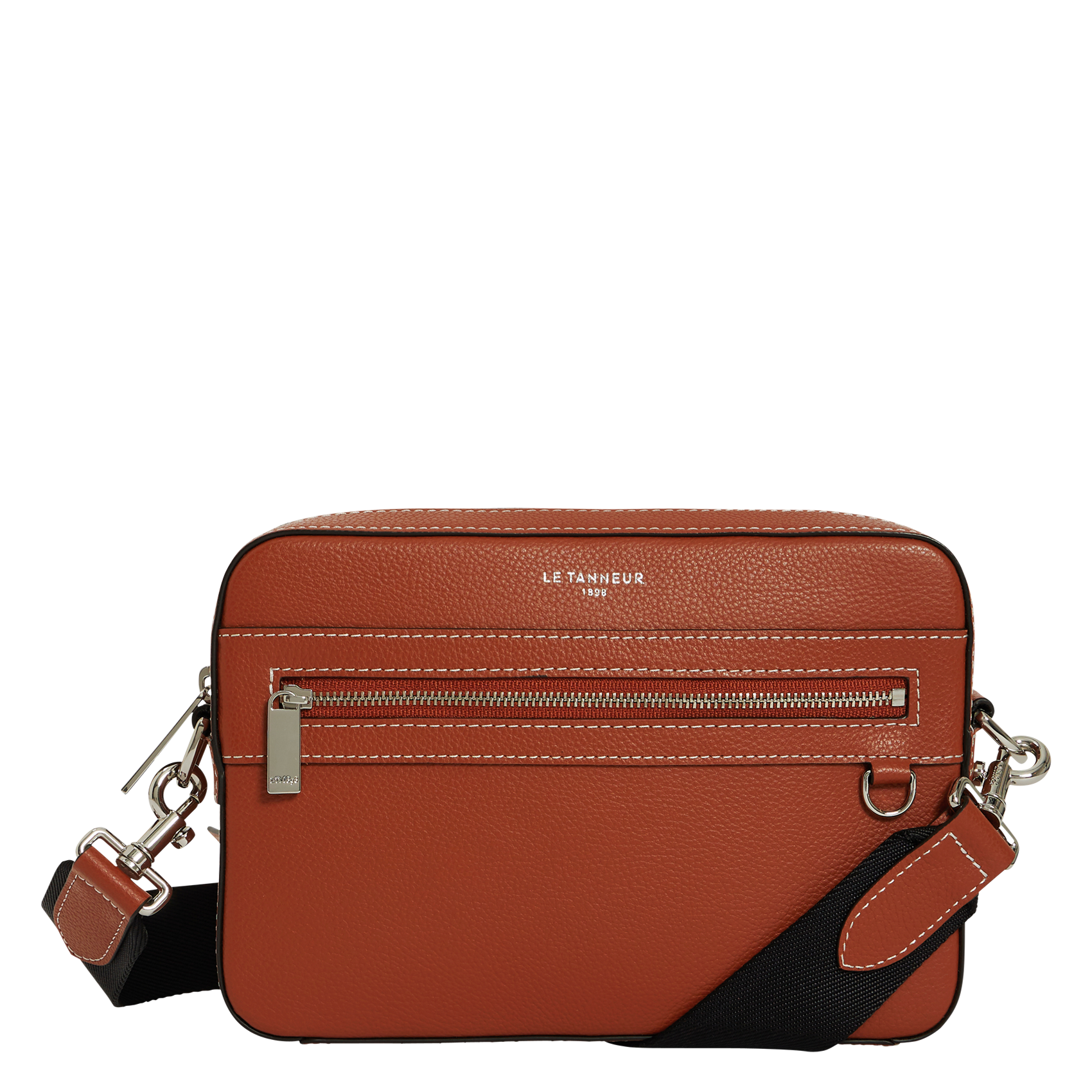 Leren crossbodytas  LE TANNEUR Bruin