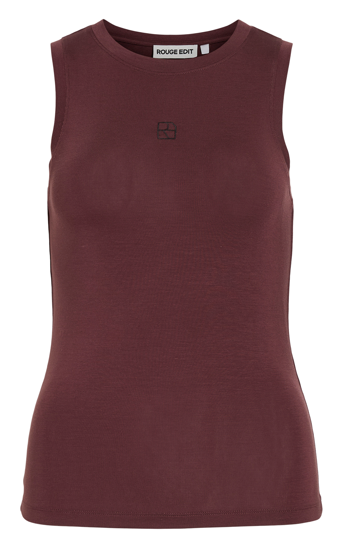 Tee-shirt col rond ROUGE EDIT Marron