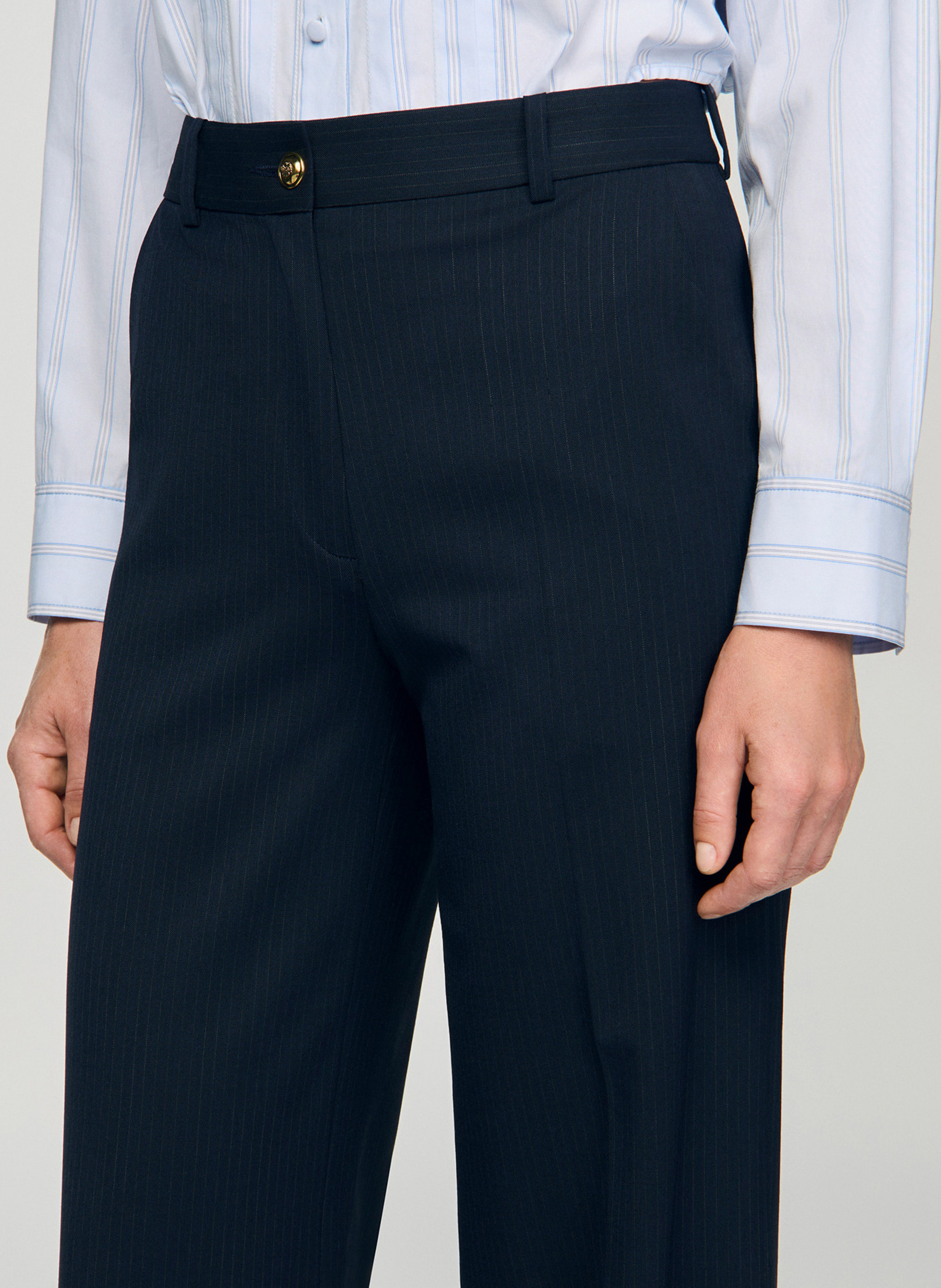 Low-cut loose-fit dress SANDRO Blue