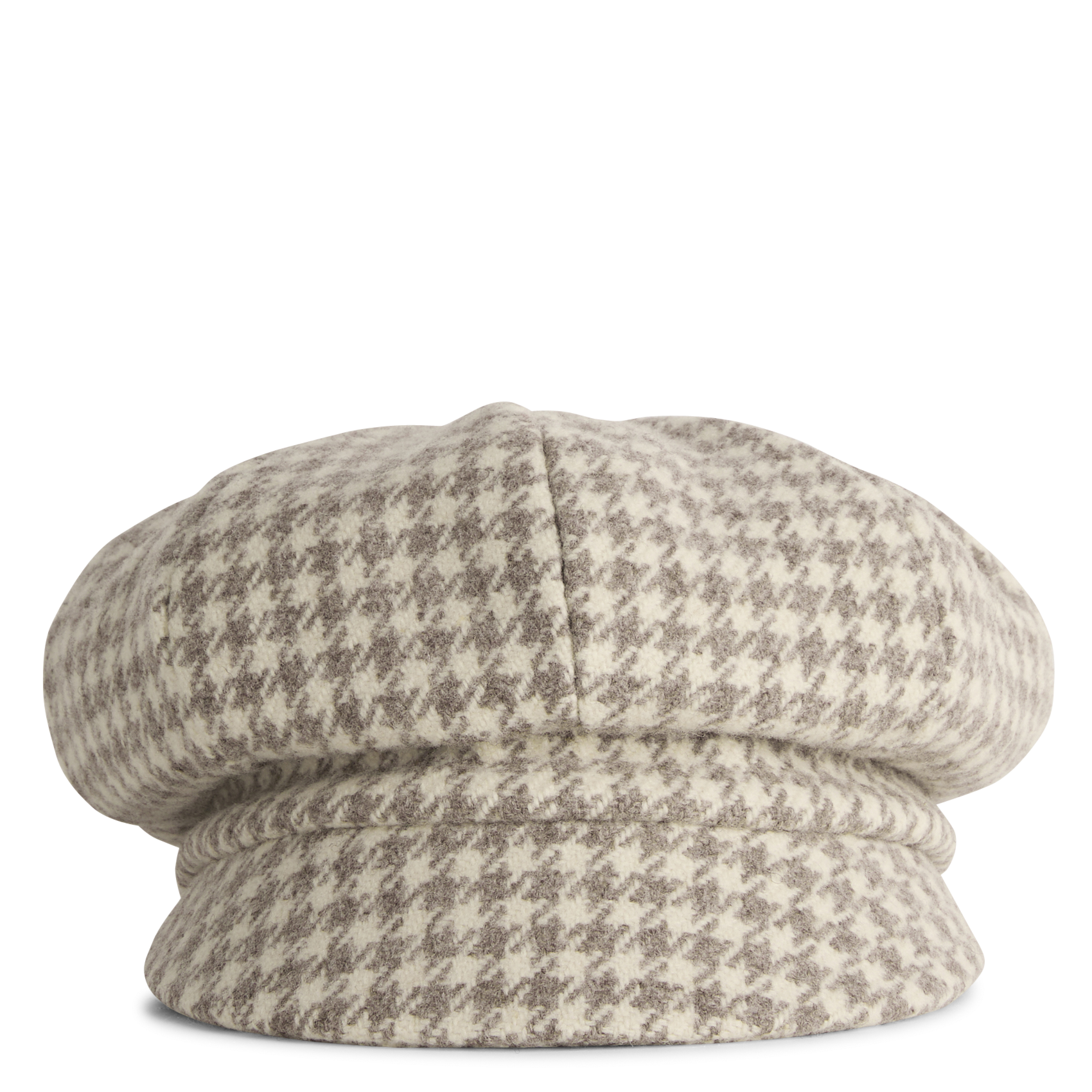 Gavroche pied de poule en laine AU PRINTEMPS PARIS Beige