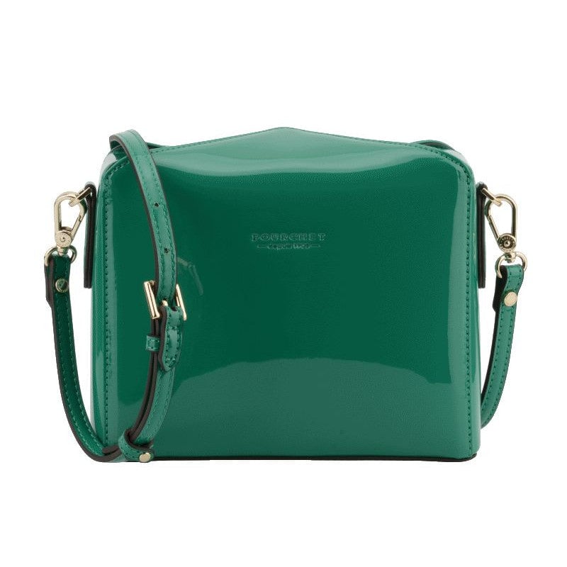 Shoulder bag - synthetic and leather POURCHET Green