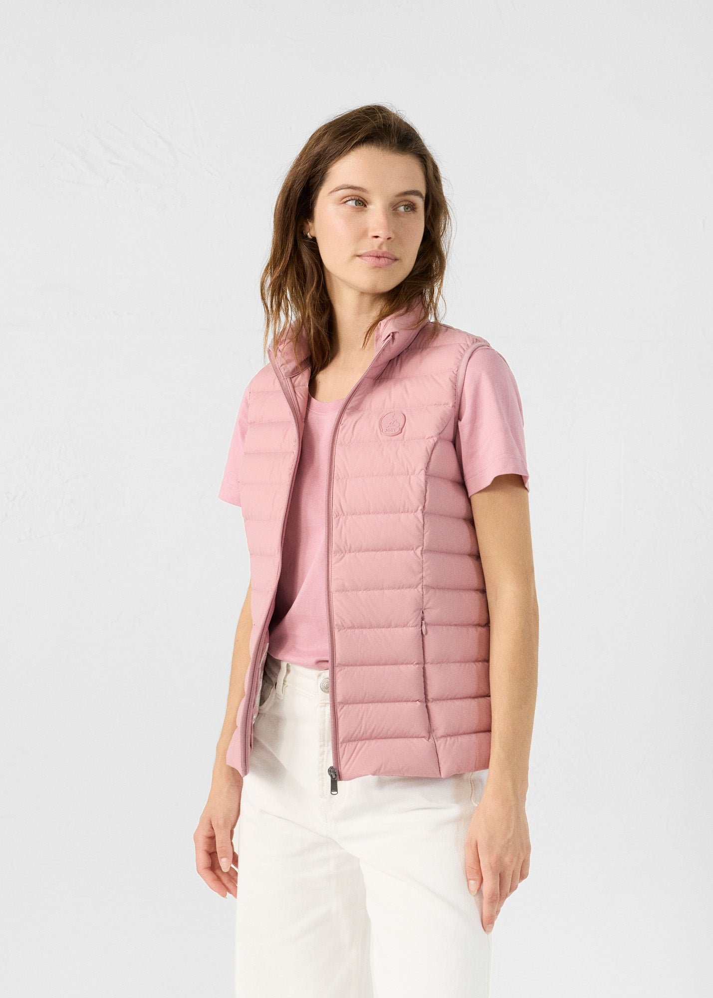 Stretch sleeveless down jacket Grenada JOTT Pink