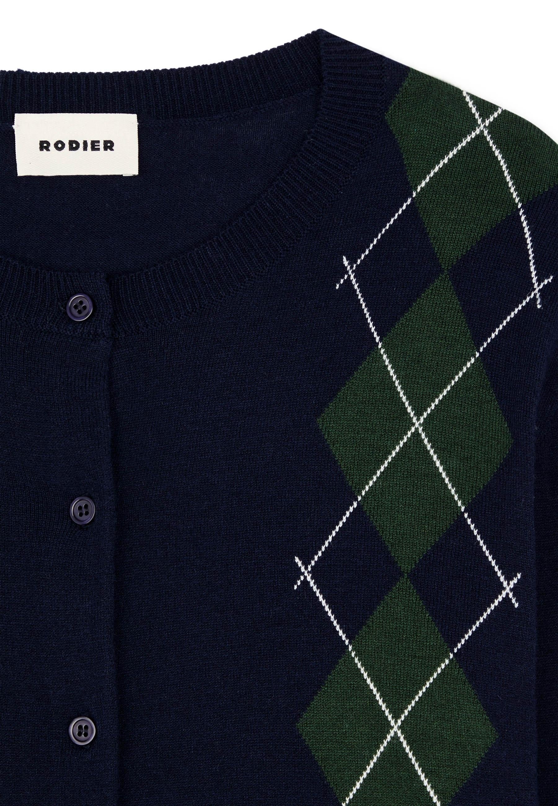 Jacquard cardigan RODIER Blue