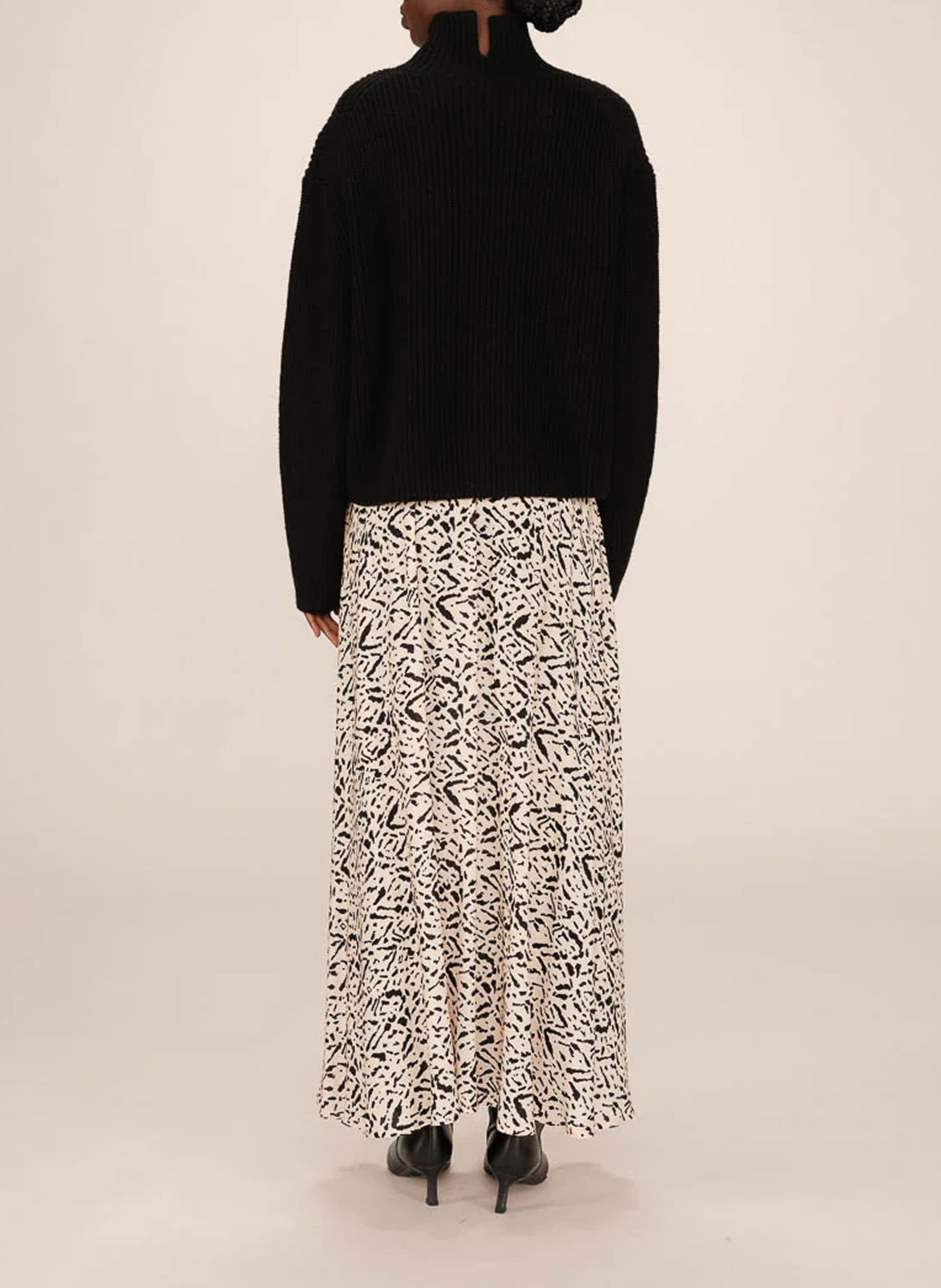 Langer Rock mit Muster GRACE ET MILA Gelb