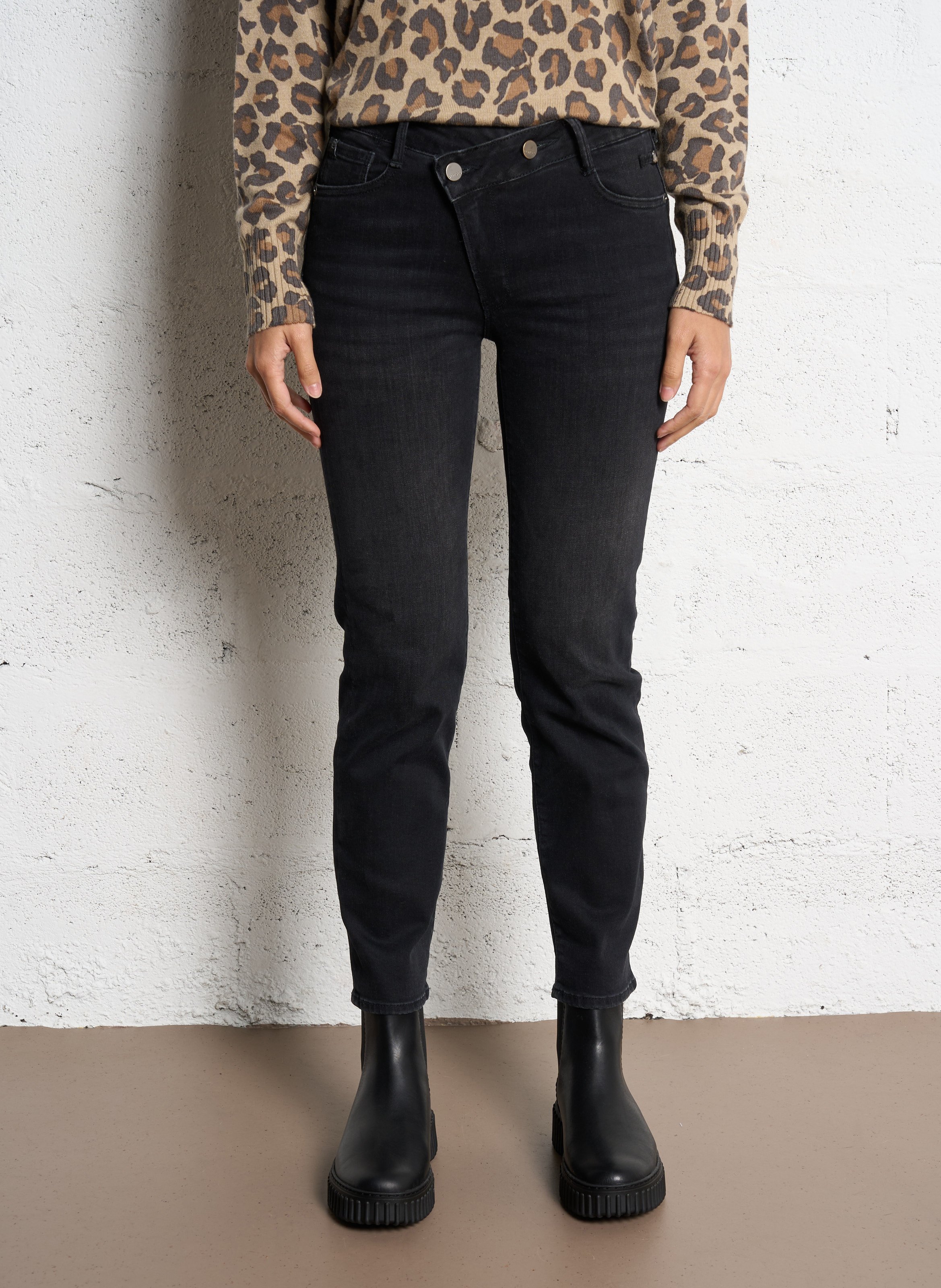 Jean slim LE TEMPS DES CERISES Noir