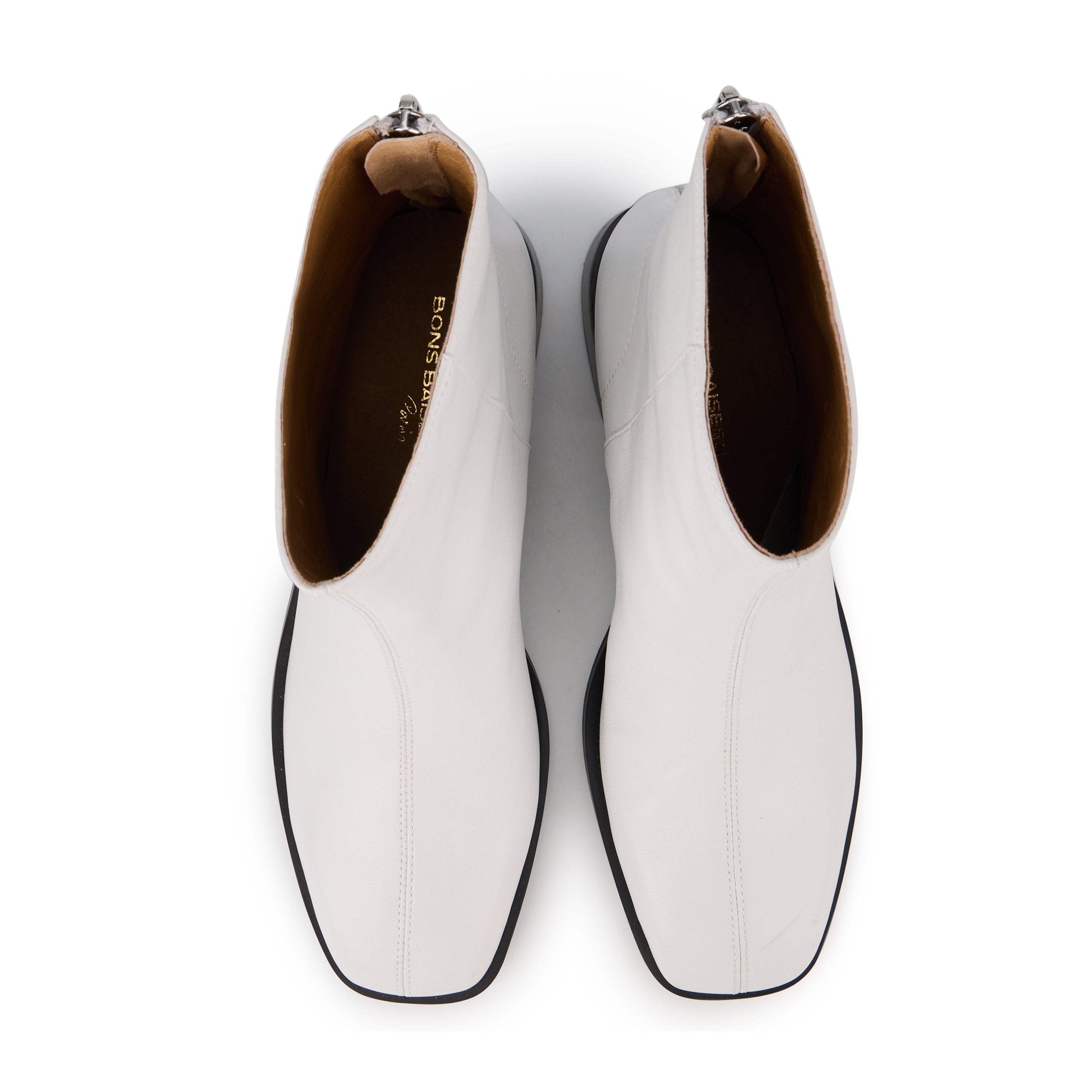 Smooth leather Coralie BONS BAISERS PARIS White
