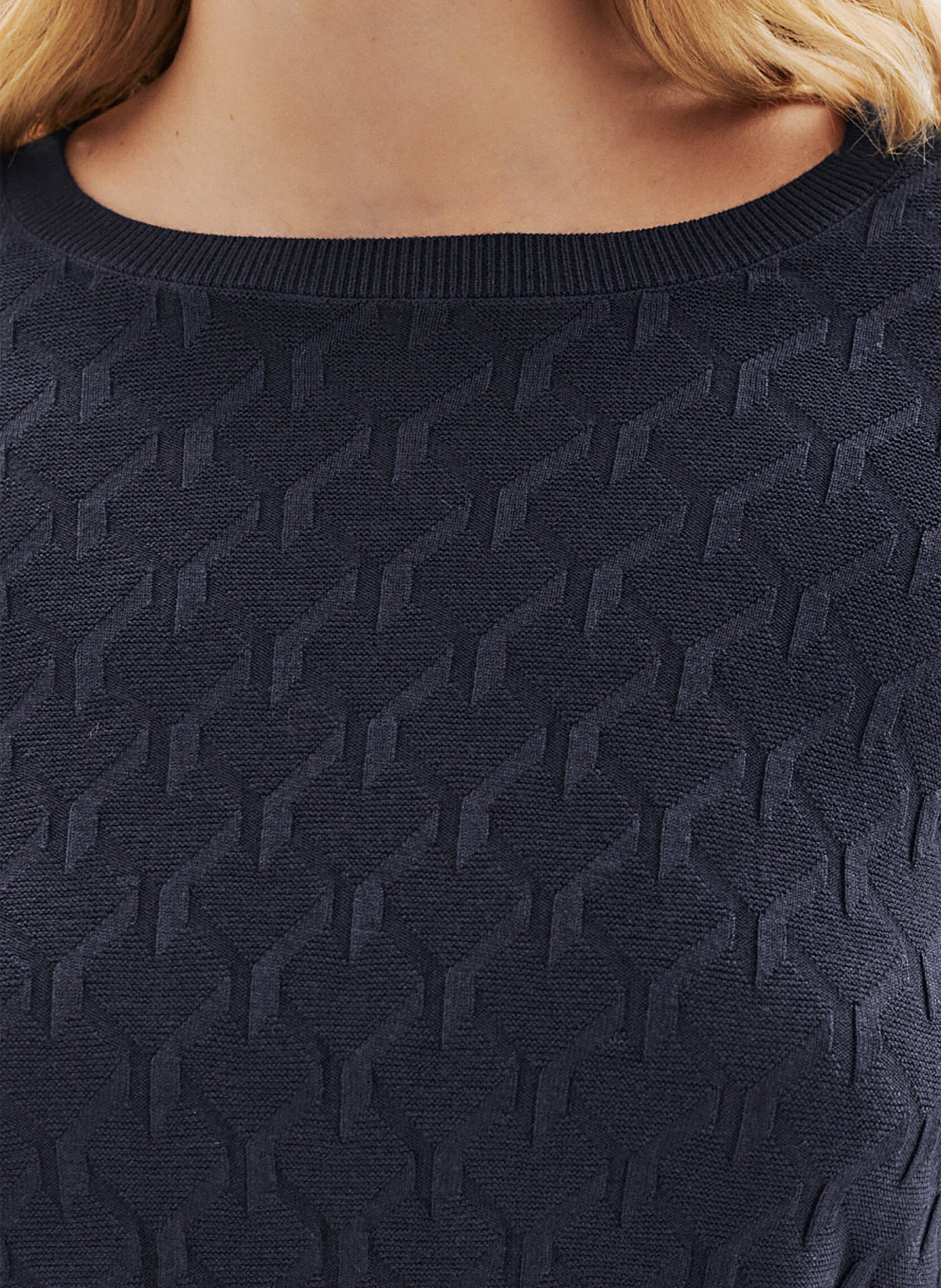 Pull col rond CAROLL Bleu