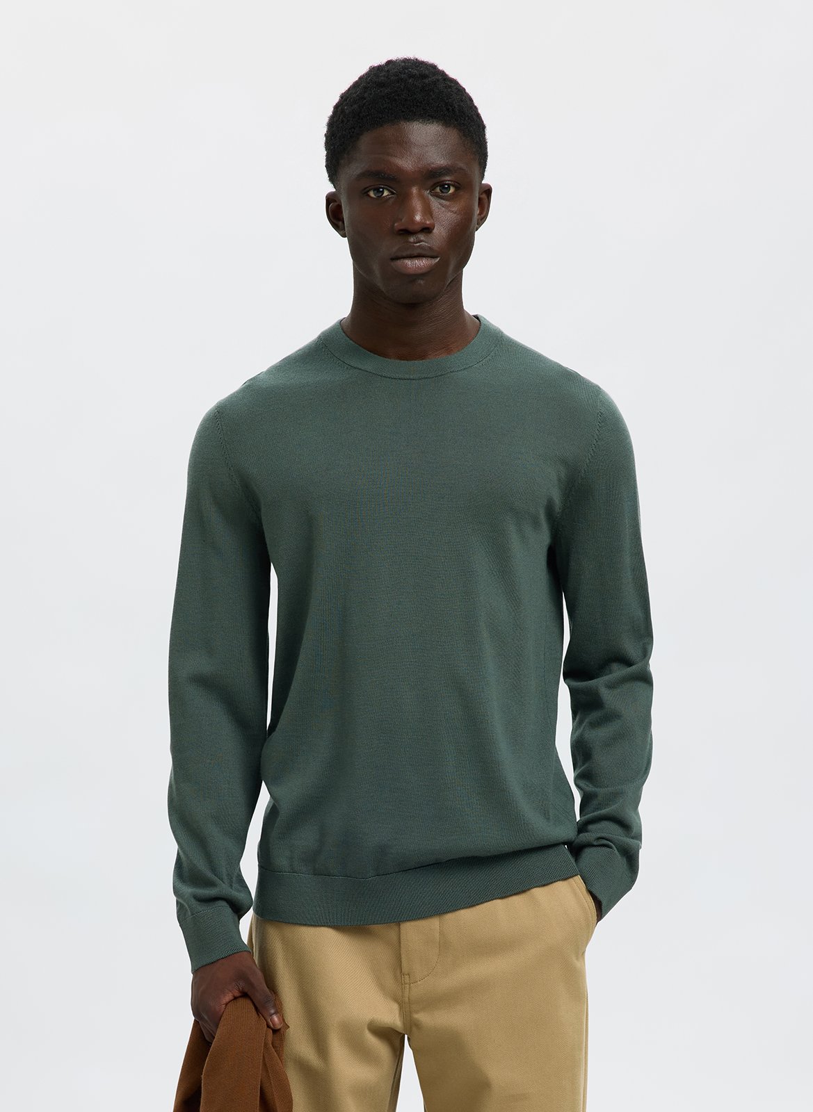 Abidjan wool round-neck sweater SELECTED