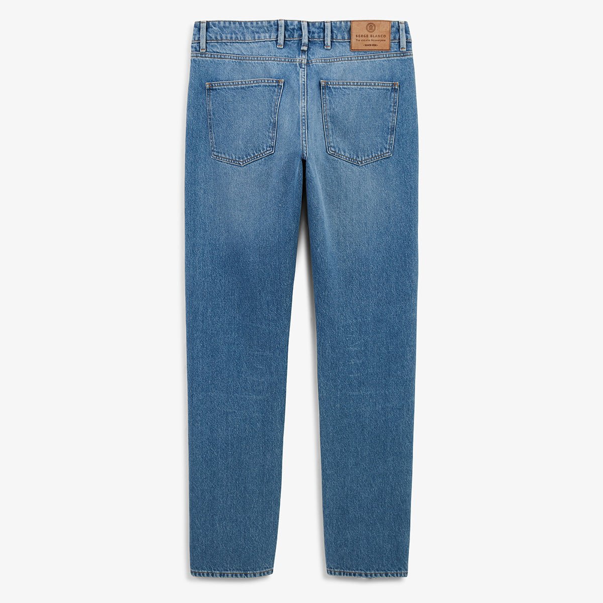 Tapered cut cotton jeans SERGE BLANCO Blue