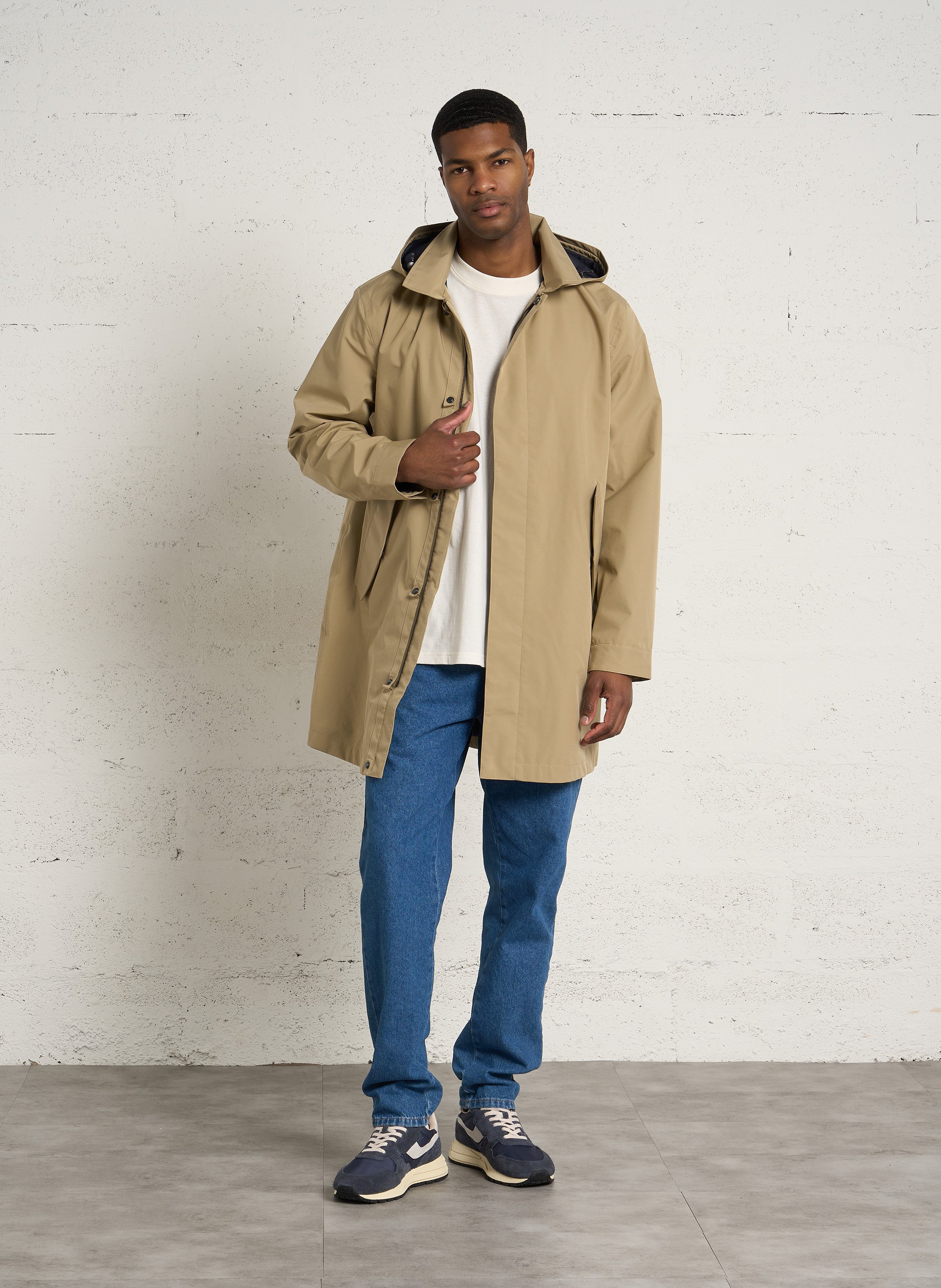 Langer wasserdichter Parka ARMOR LUX Beige