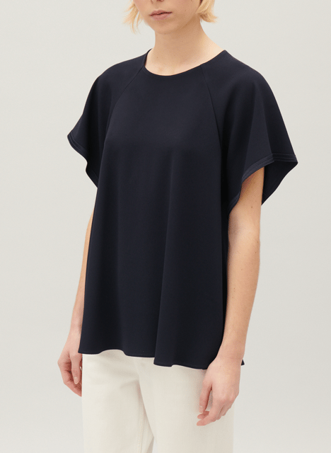Tee-shirt ample col rond  CLAUDIE PIERLOT Bleu
