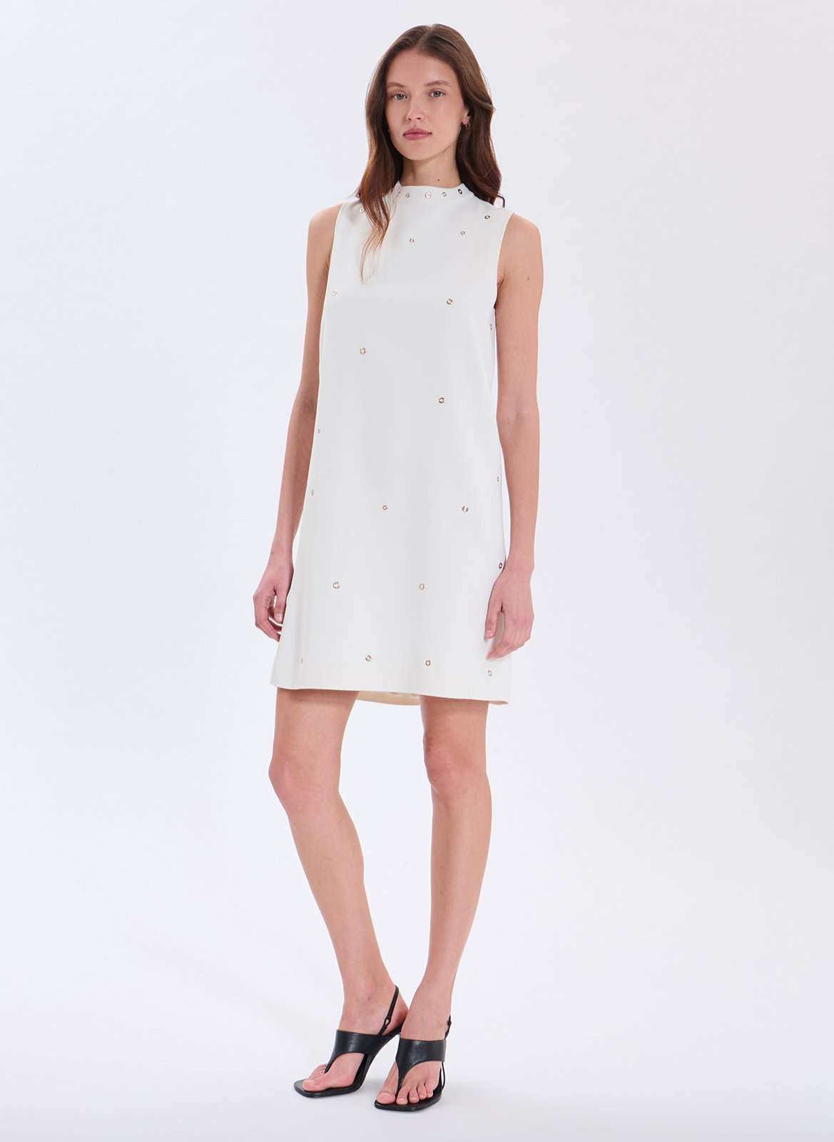 Robe courte droite ZAPA Blanc