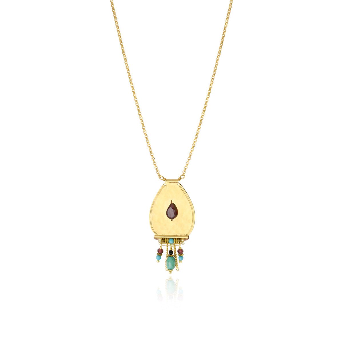 Gold-plated necklace SATELLITE PARIS Multicolored