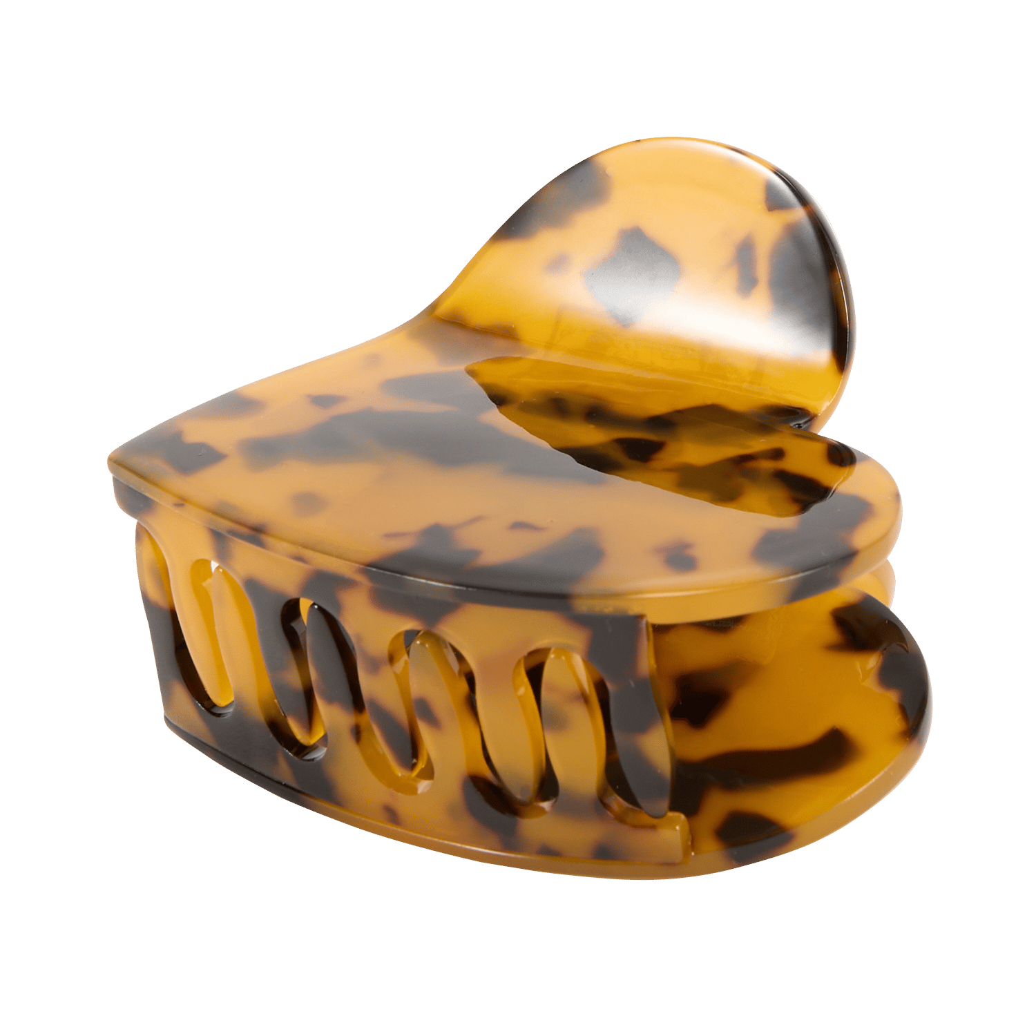 Haarspange aus bedrucktem Harz AU PRINTEMPS PARIS Braun