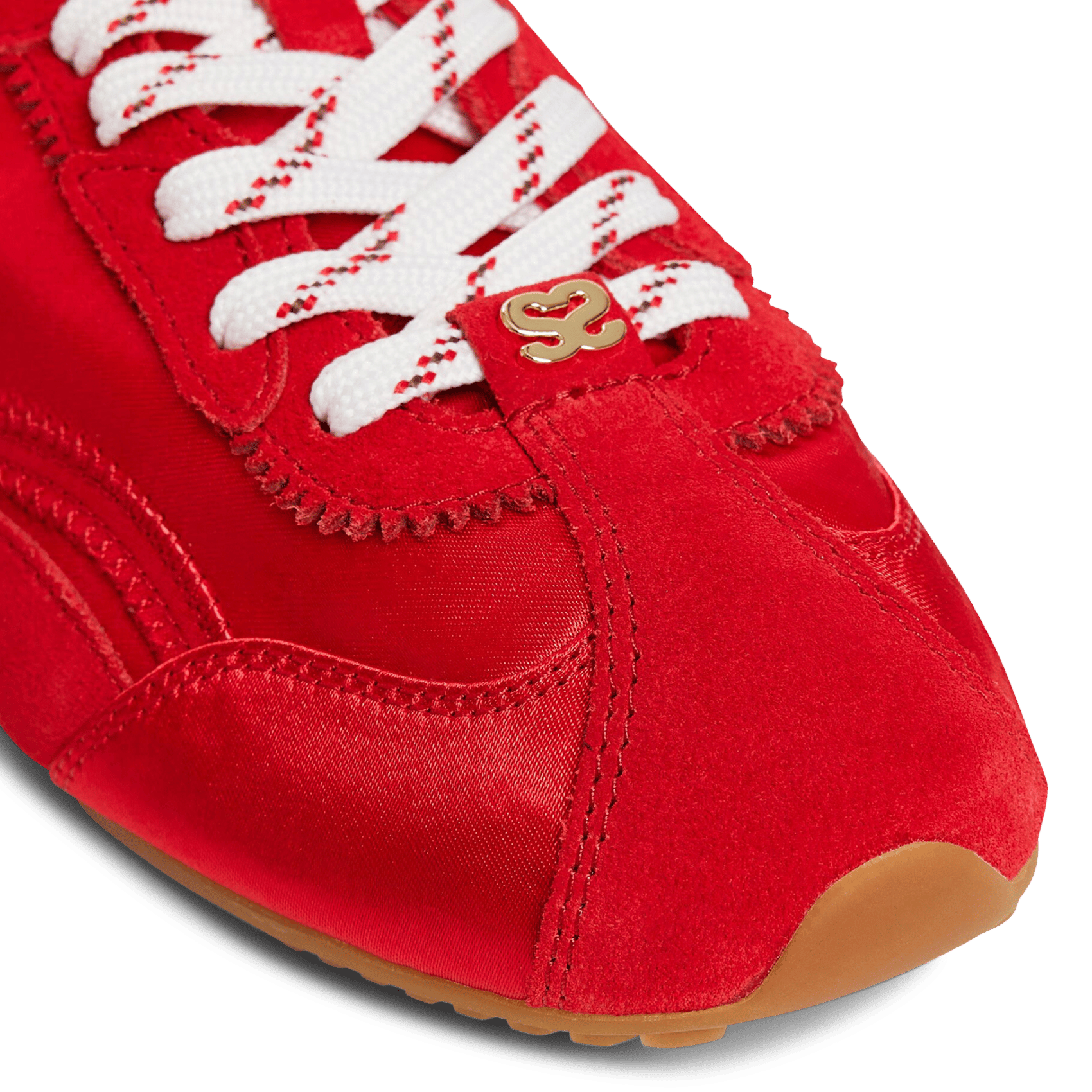 Low-top lace-up sneakers SANDRO Red