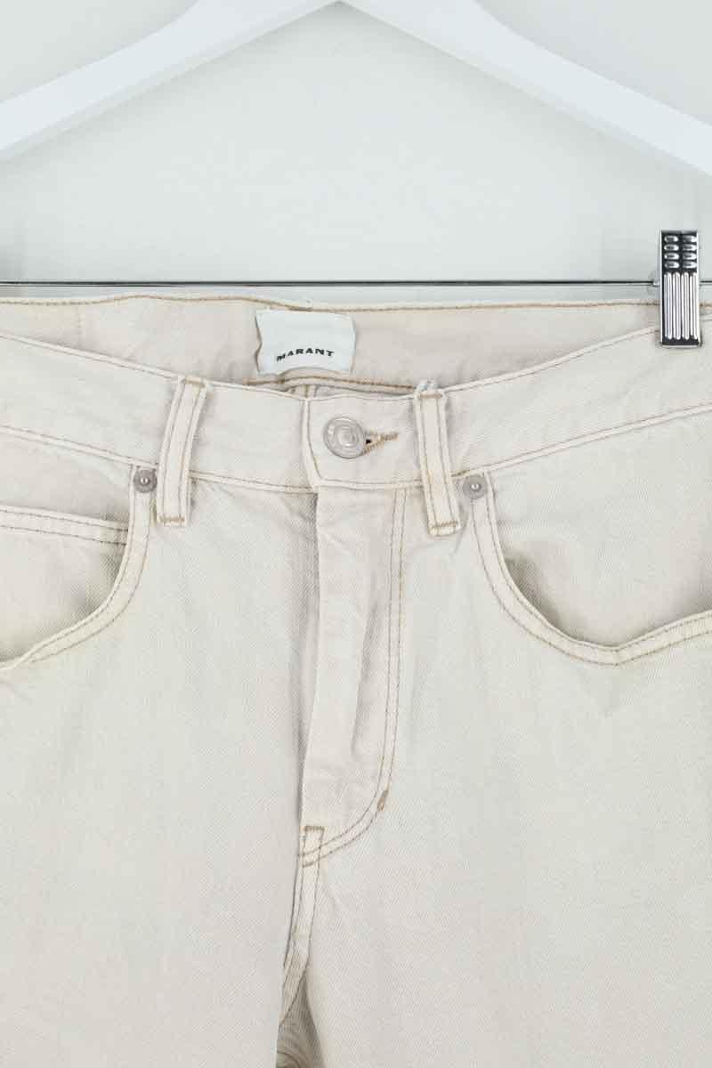 - Straight-leg jeans
- 5 pockets
- Straight cut
- Faded effect ISABEL MARANT - Seconde Main Beige