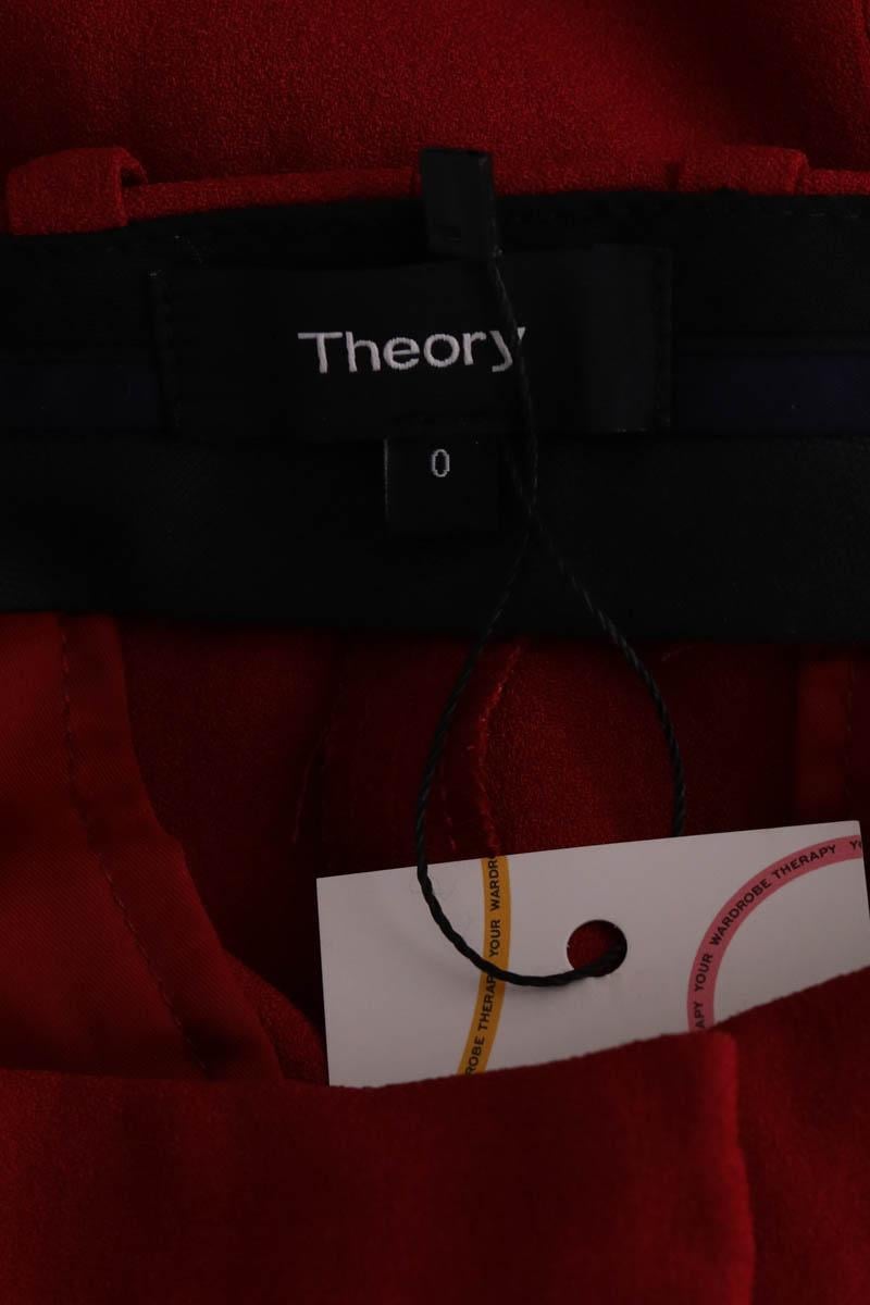Straight-leg pants THEORY - Seconde Main Red