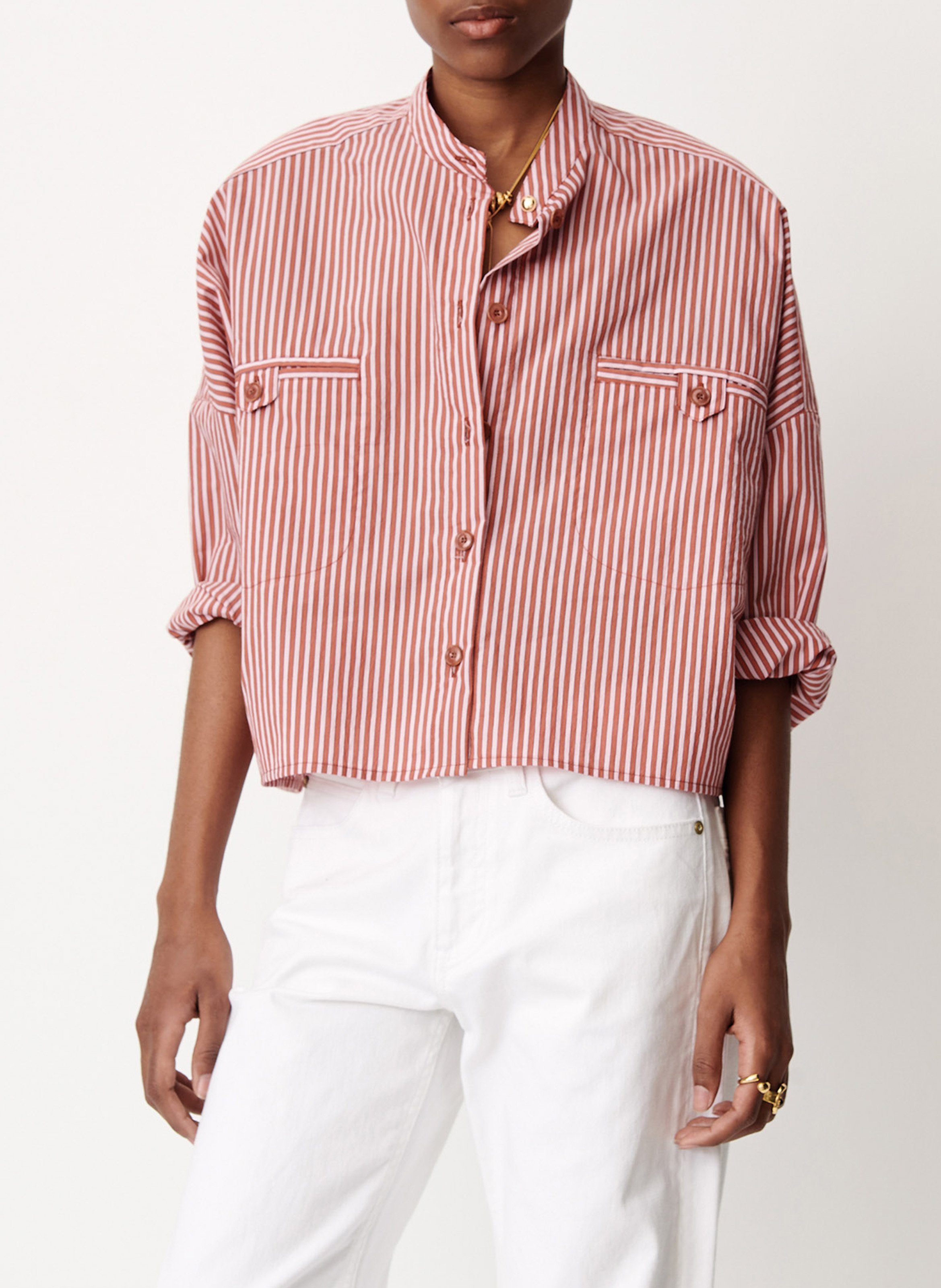 Chemise oversize col mao SESSUN