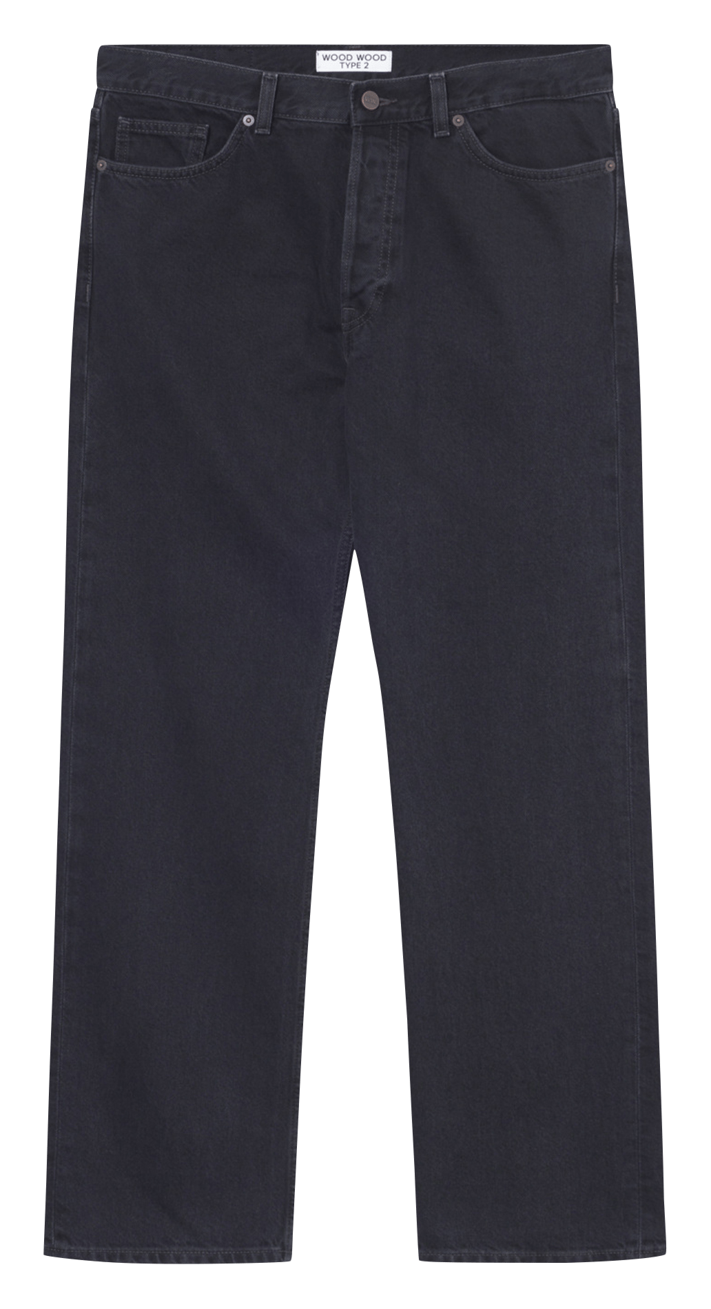 Jean droit en coton bio WOOD WOOD Noir