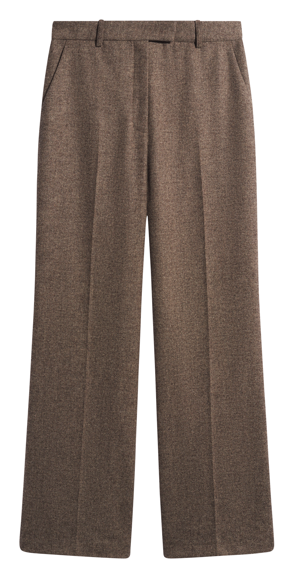 Straight knit pants PABLO Brown