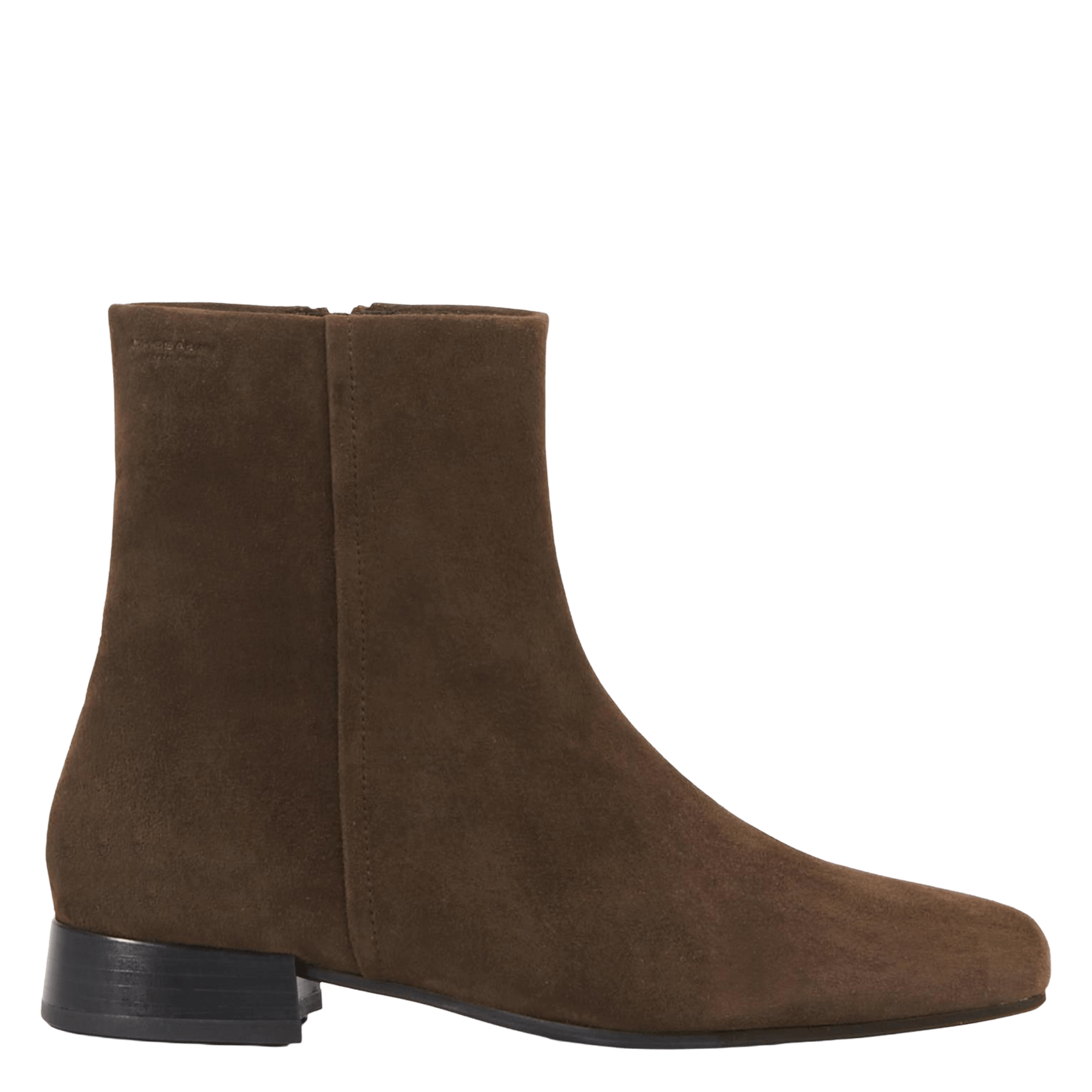 Boots à petit talon en cuir daim VAGABOND Marron