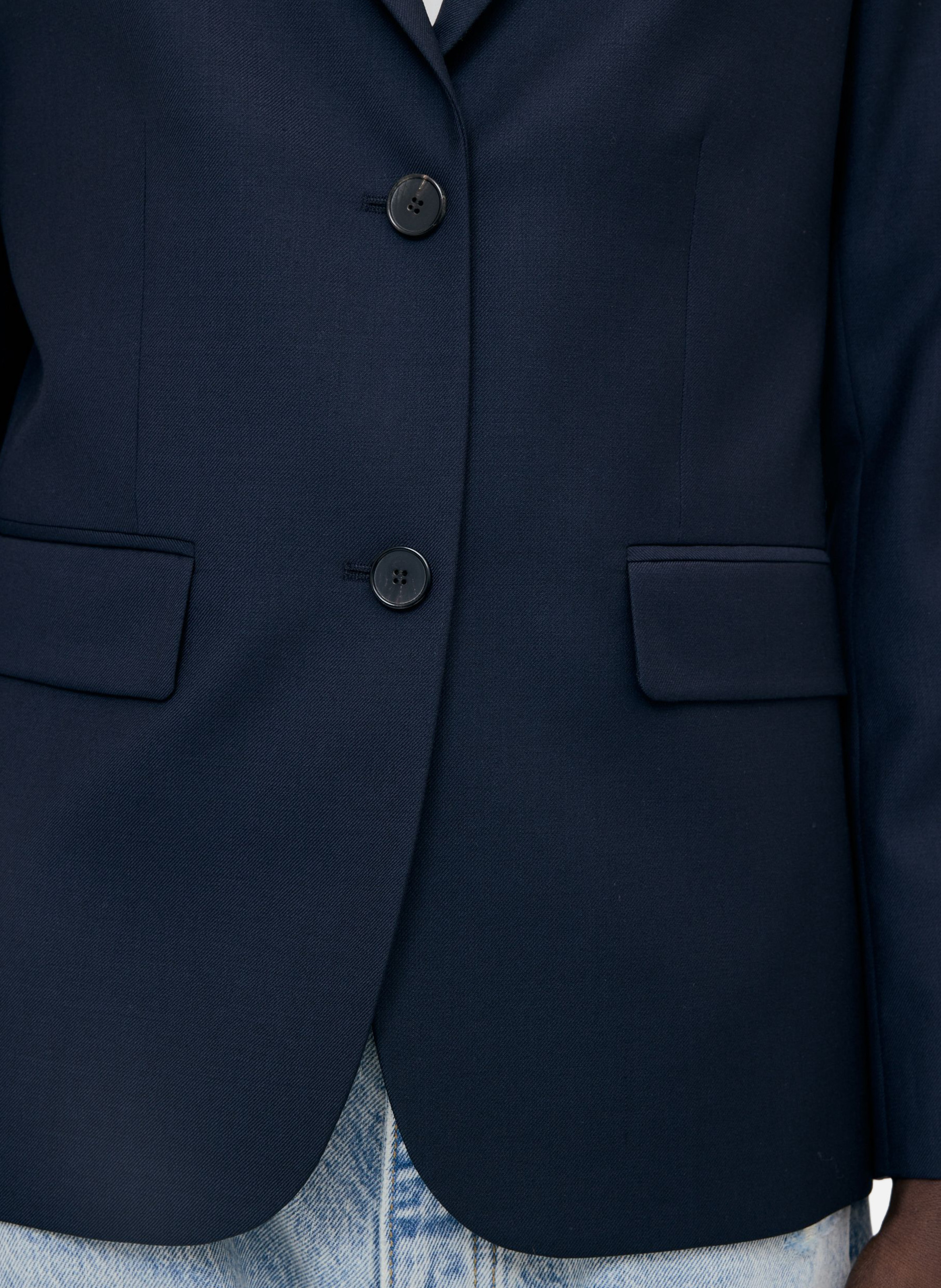 Fitted wool suit jacket THE KOOPLES Blue