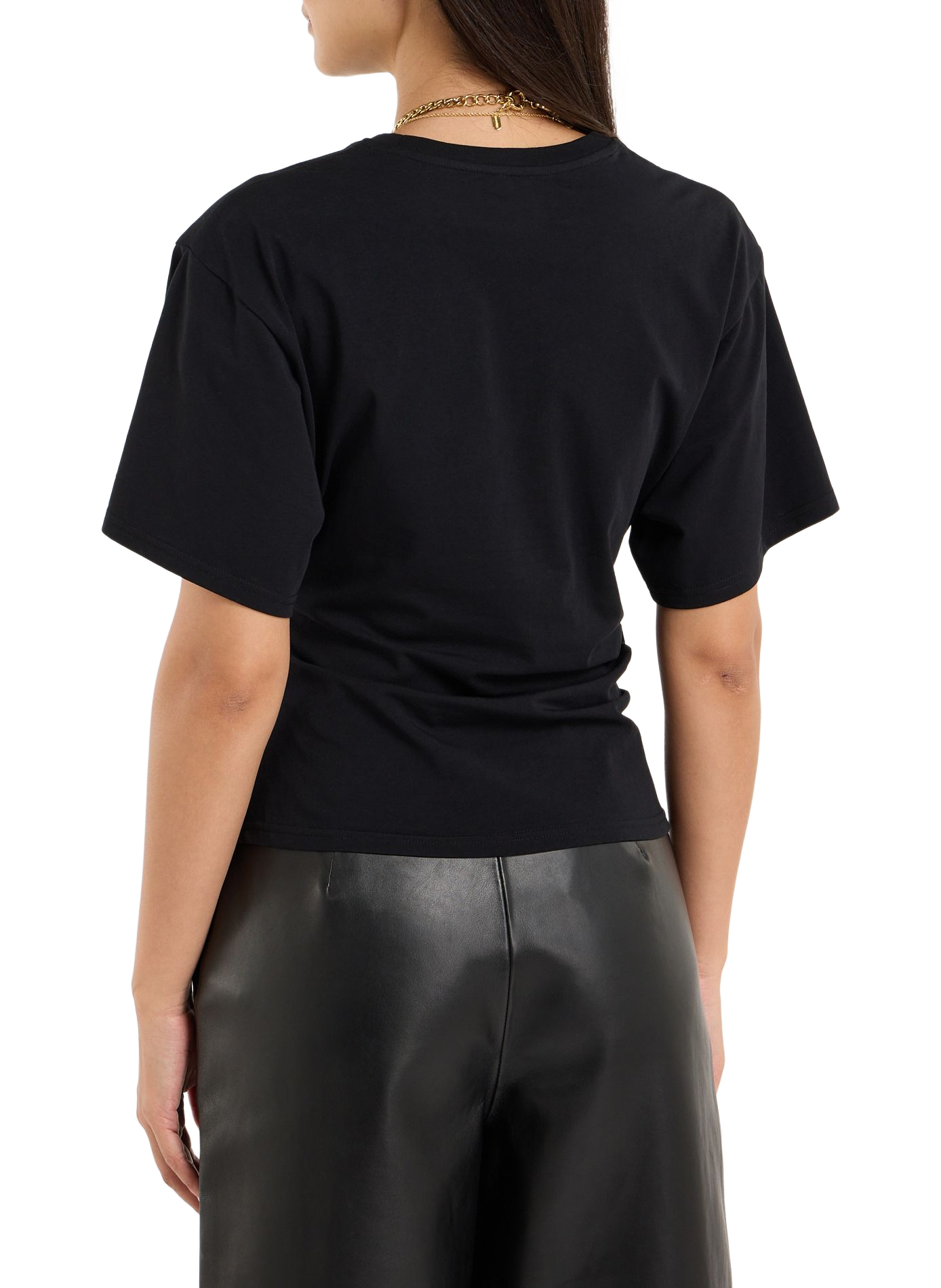 Fitted top in blended cotton SAISON 1865 Black